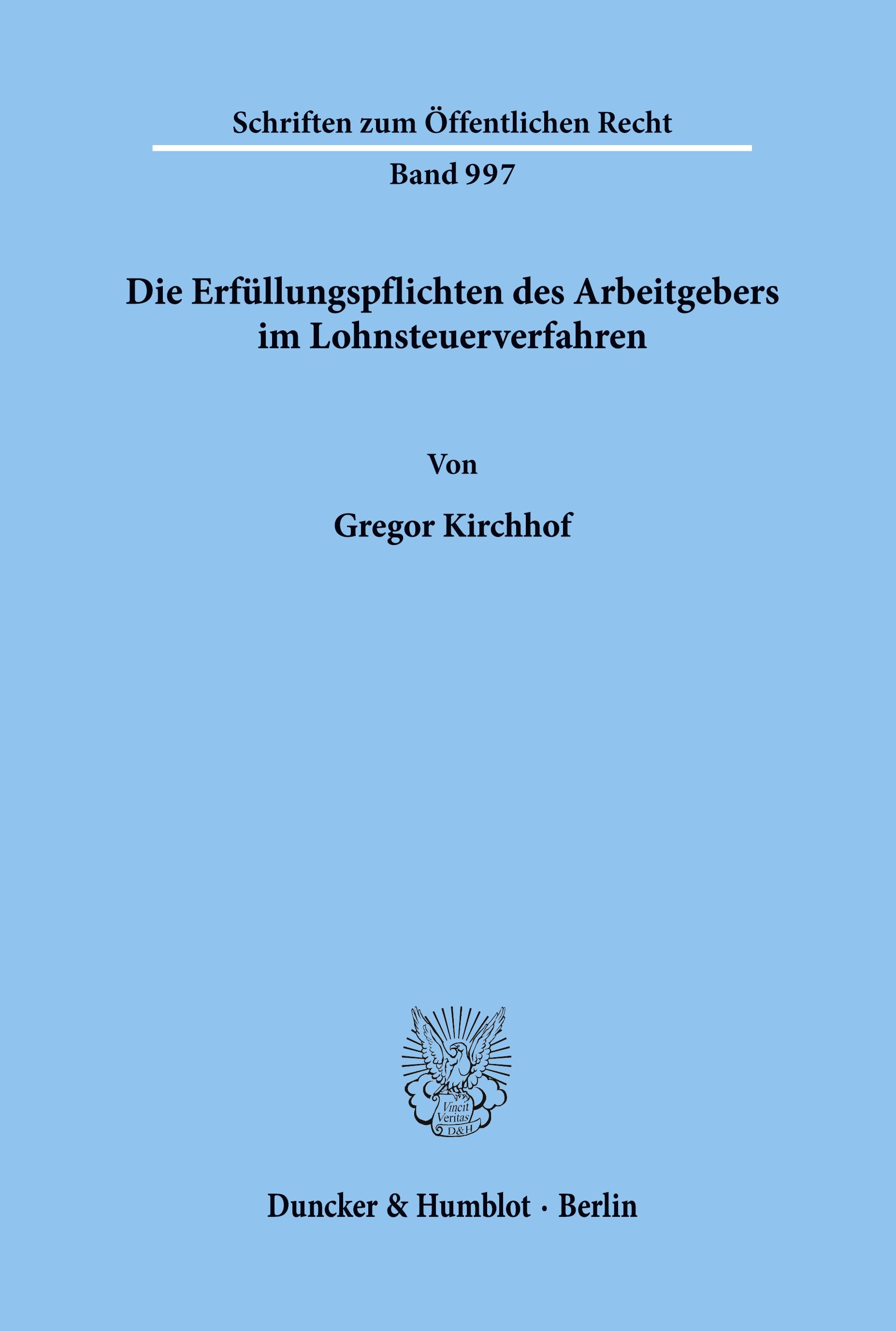 Die Erfüllungspflichten des Arbeitgebers im Lohnsteuerverfahren.