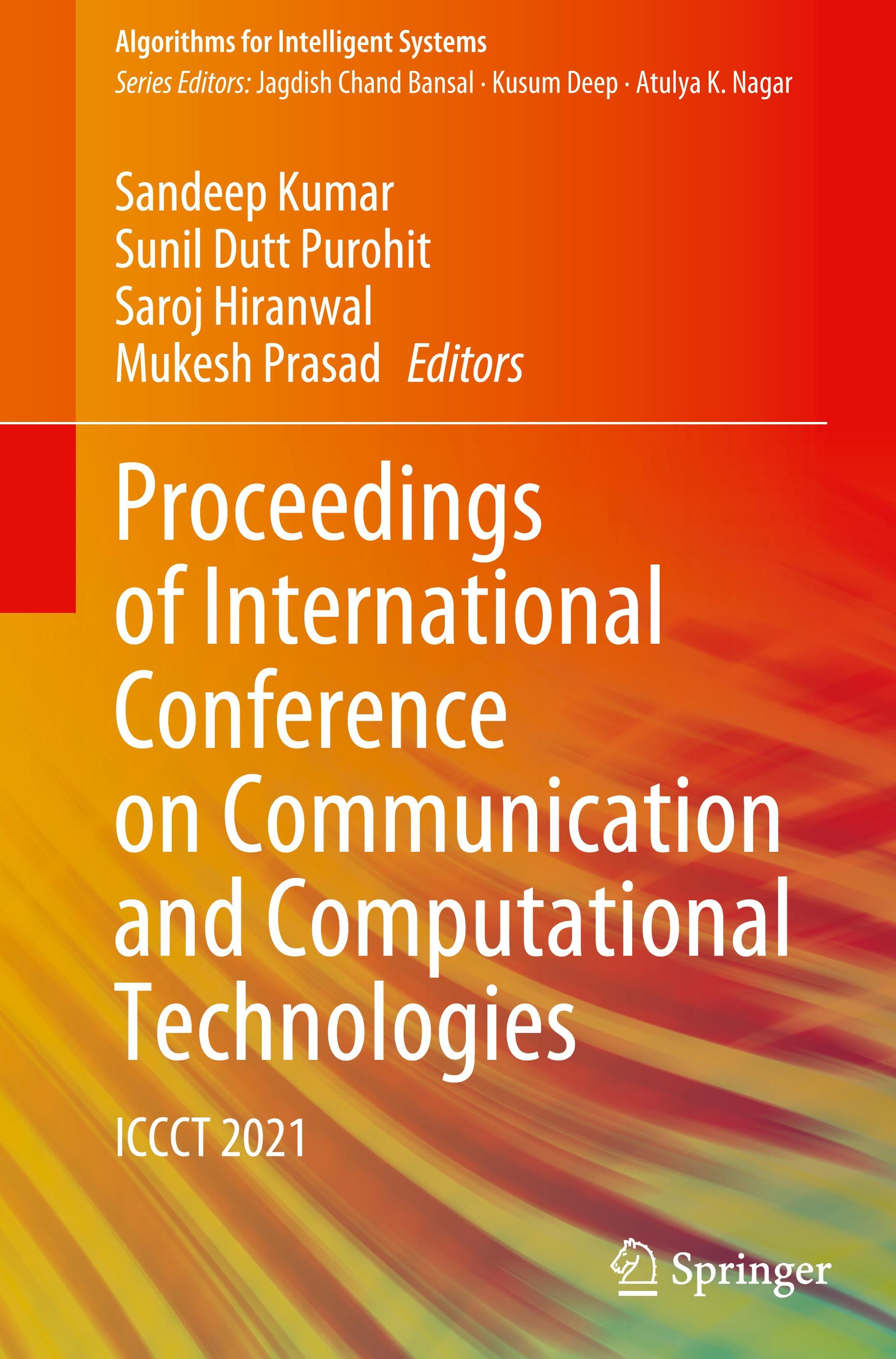 Proceedings of International Conference on Communication and Computational Technologies