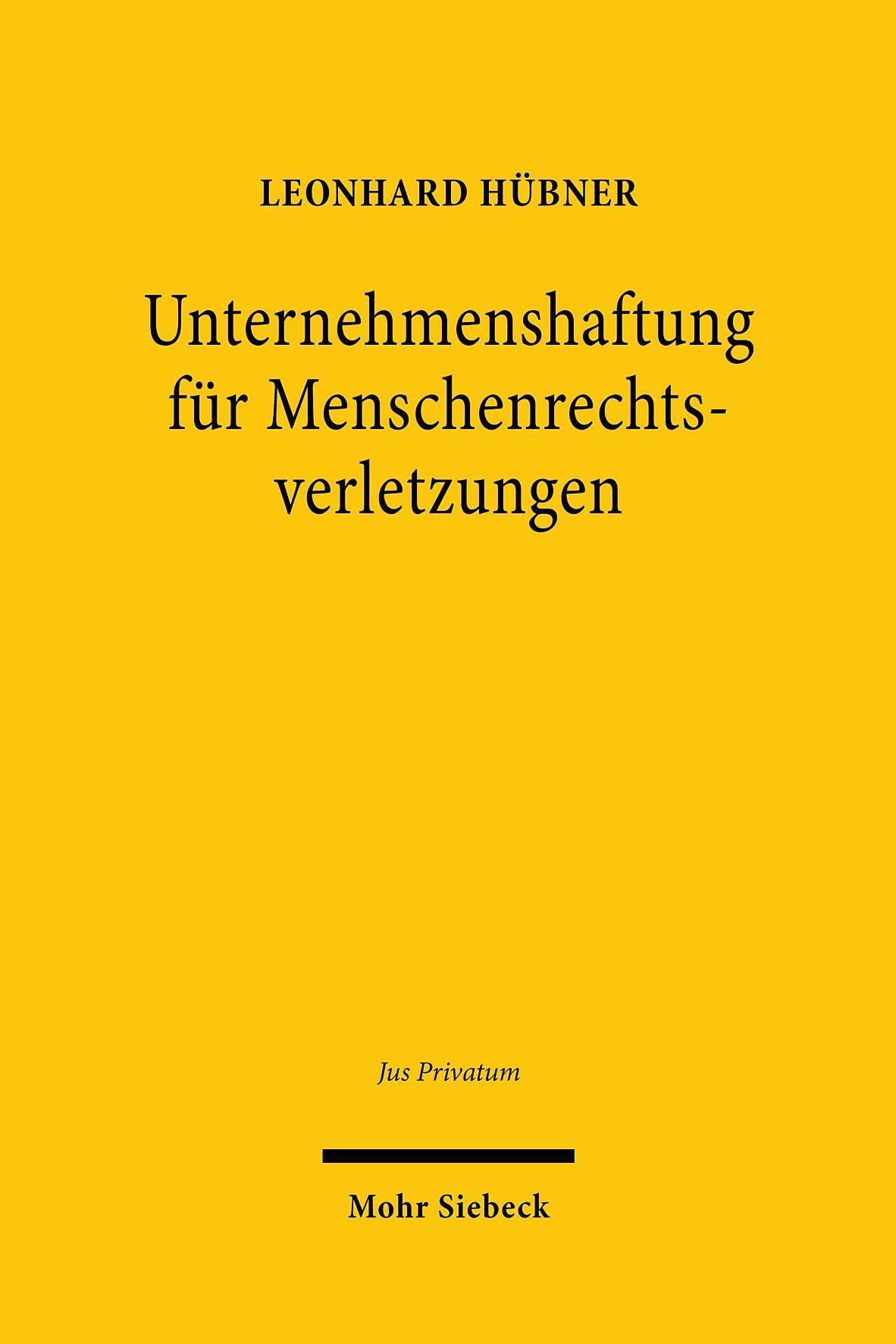 Unternehmenshaftung für Menschenrechtsverletzungen