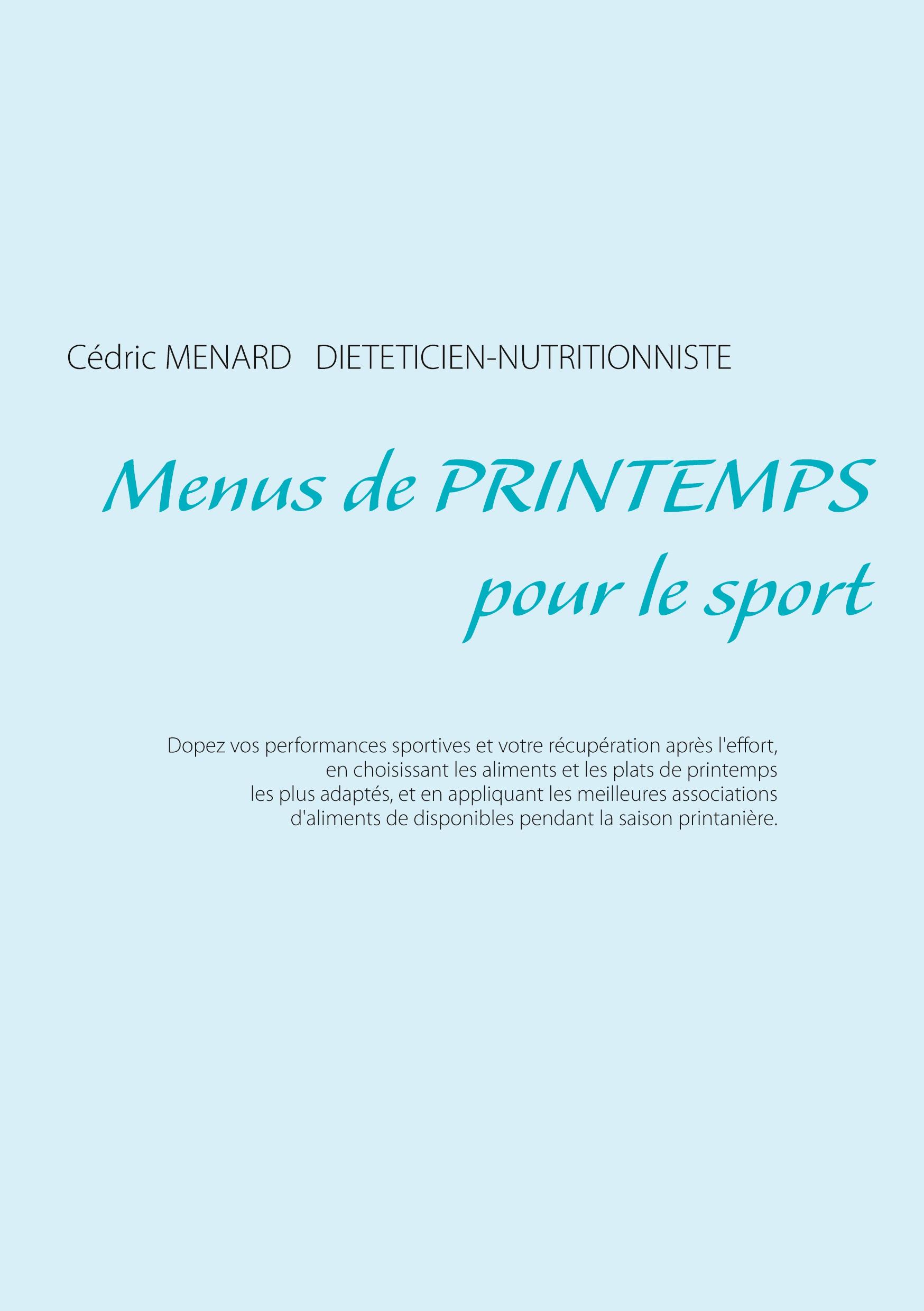 Menus de printemps pour le sport