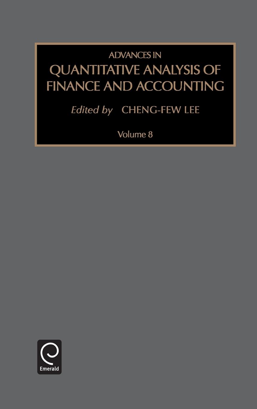 Advances in Quantitative Analysis of Finance and Accounting