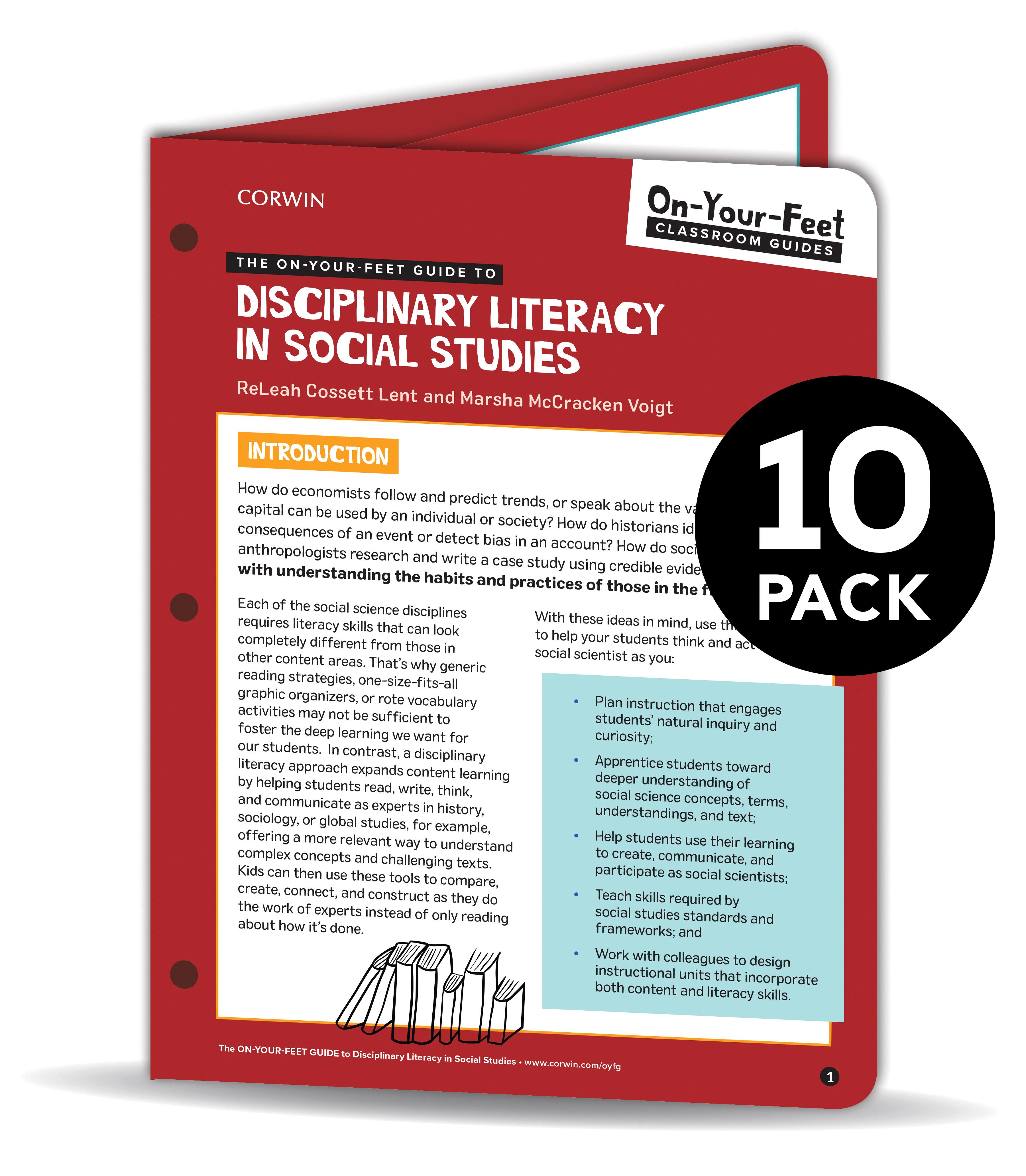 Bundle: Lent: The On-Your-Feet Guide to Disciplinary Literacy in Social Studies: 10 Pack