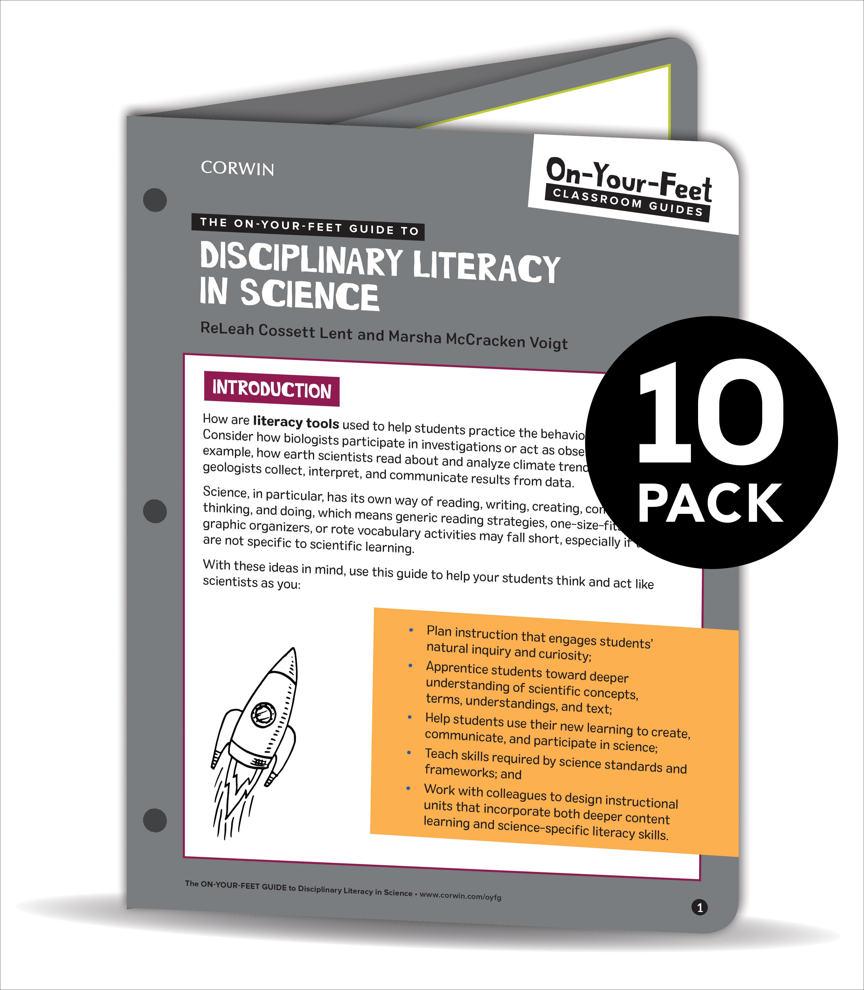 Bundle: Lent: The On-Your-Feet Guide to Disciplinary Literacy in Science: 10 Pack