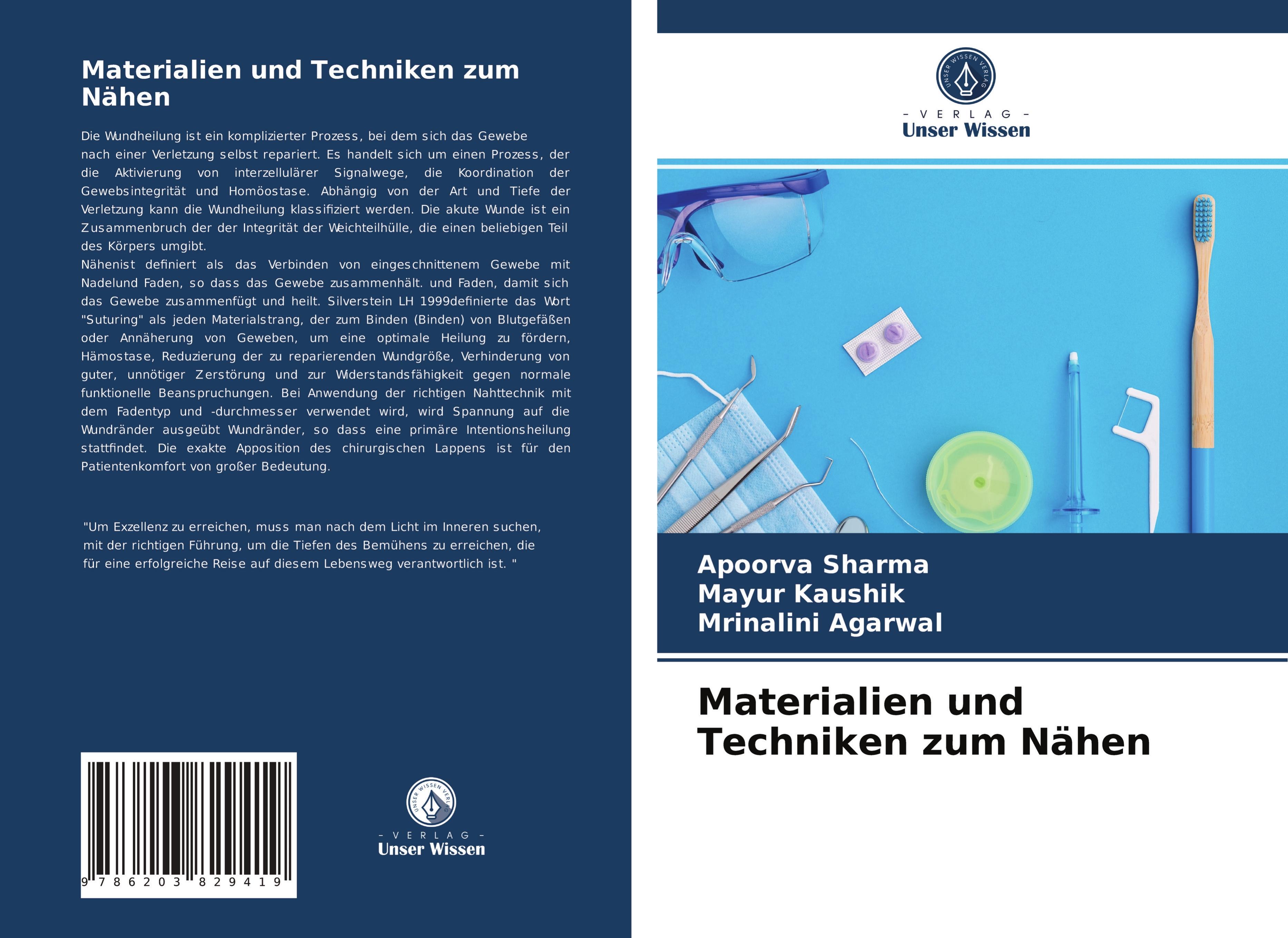 Materialien und Techniken zum Nähen