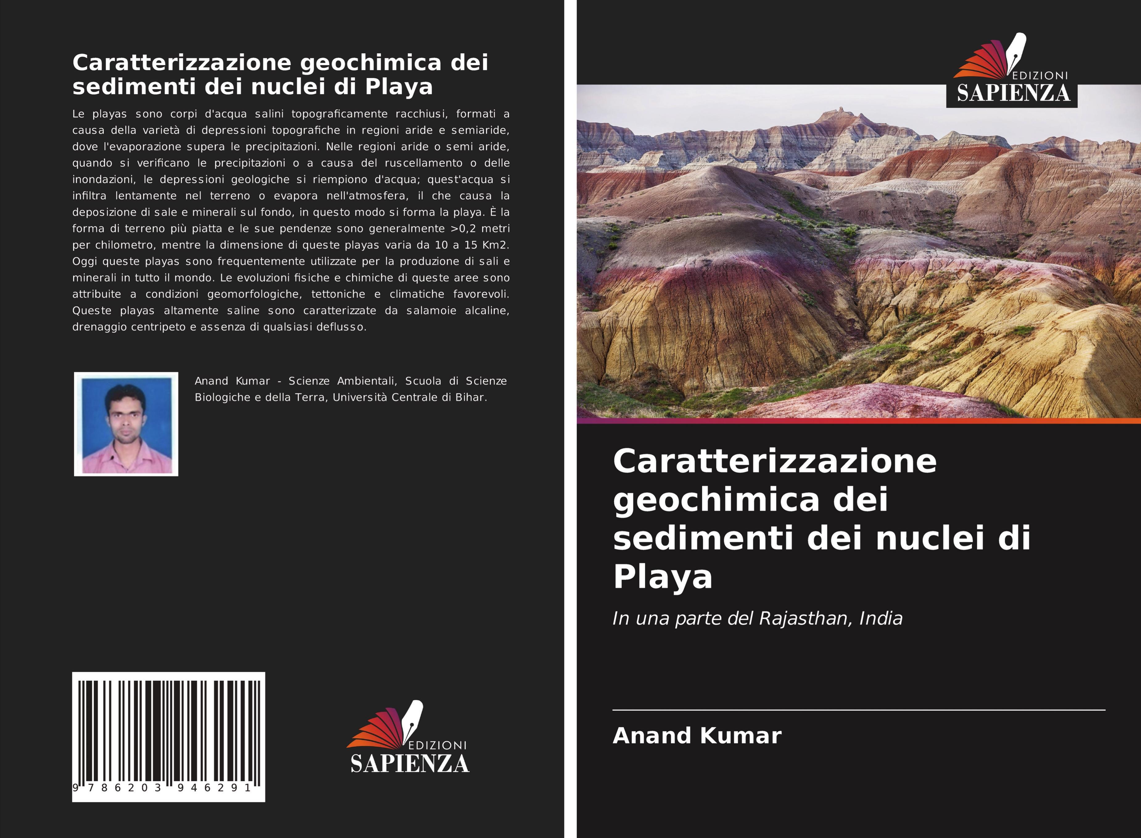 Caratterizzazione geochimica dei sedimenti dei nuclei di Playa