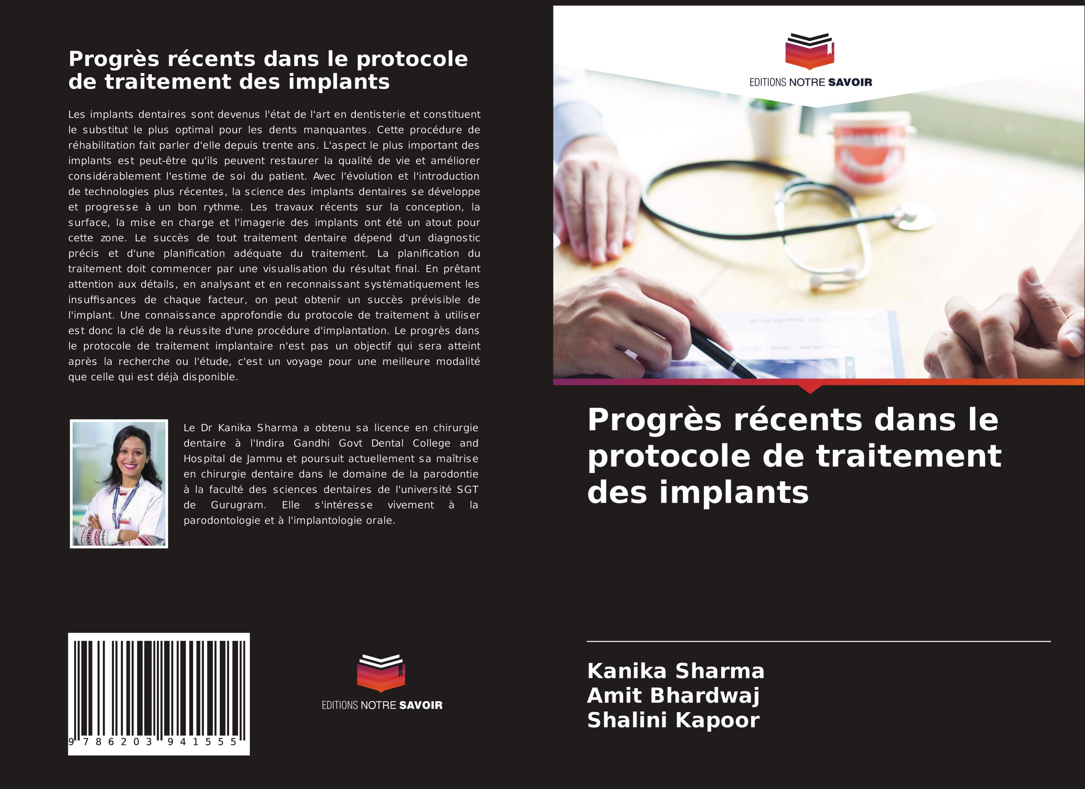 Progrès récents dans le protocole de traitement des implants