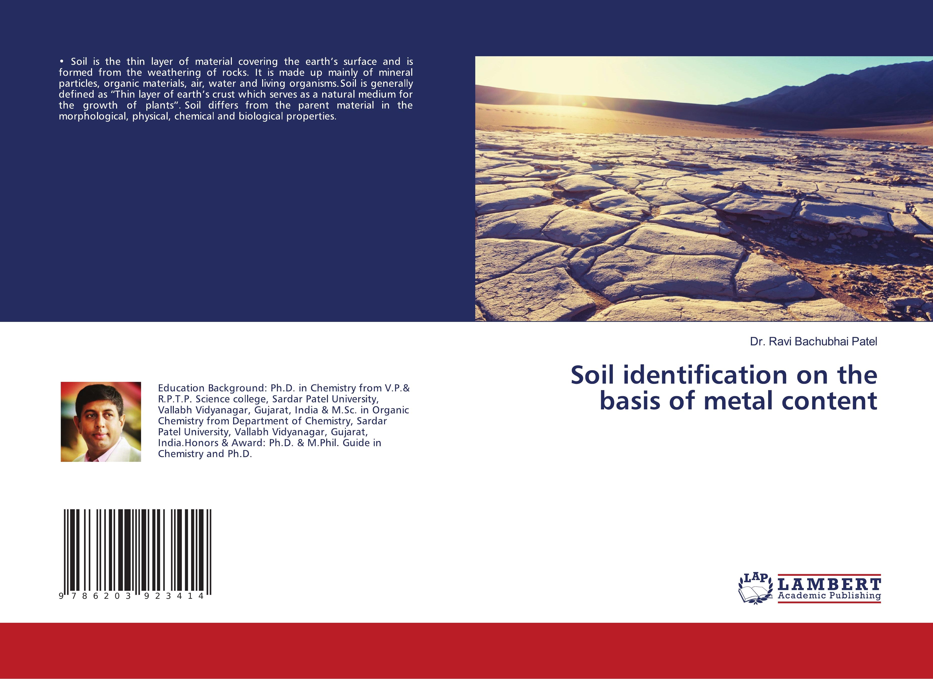 Soil identification on the basis of metal content