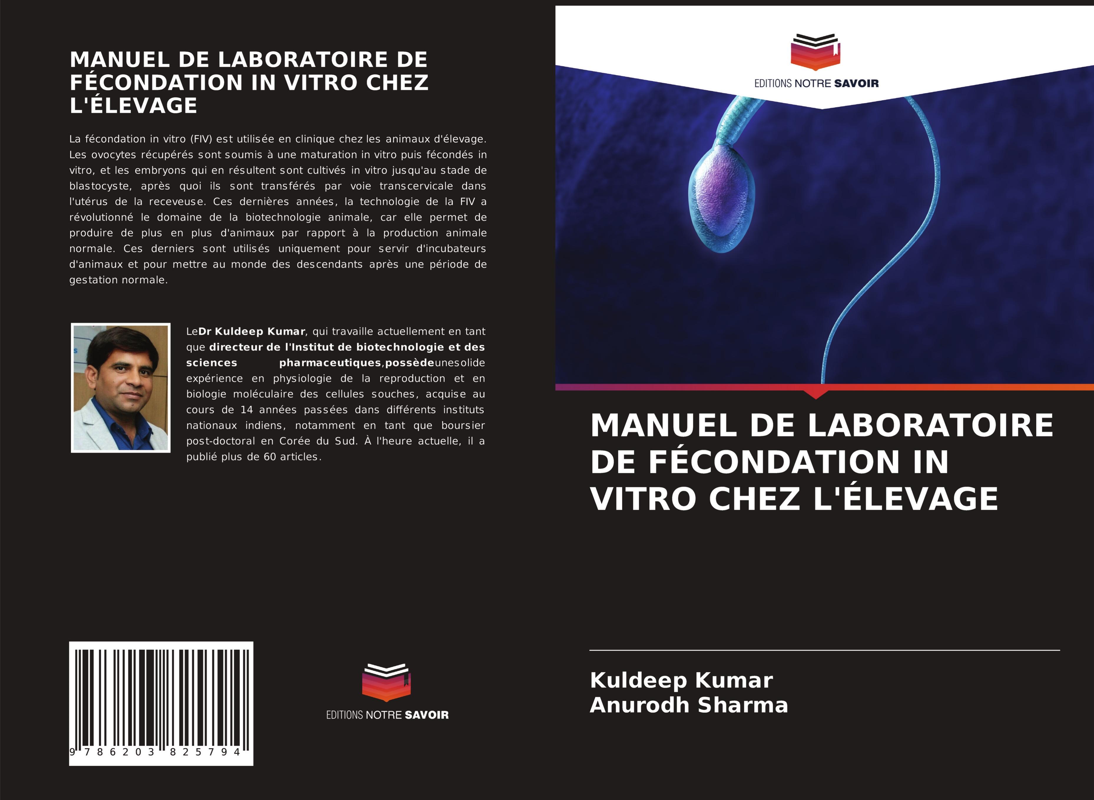 MANUEL DE LABORATOIRE DE FÉCONDATION IN VITRO CHEZ L'ÉLEVAGE