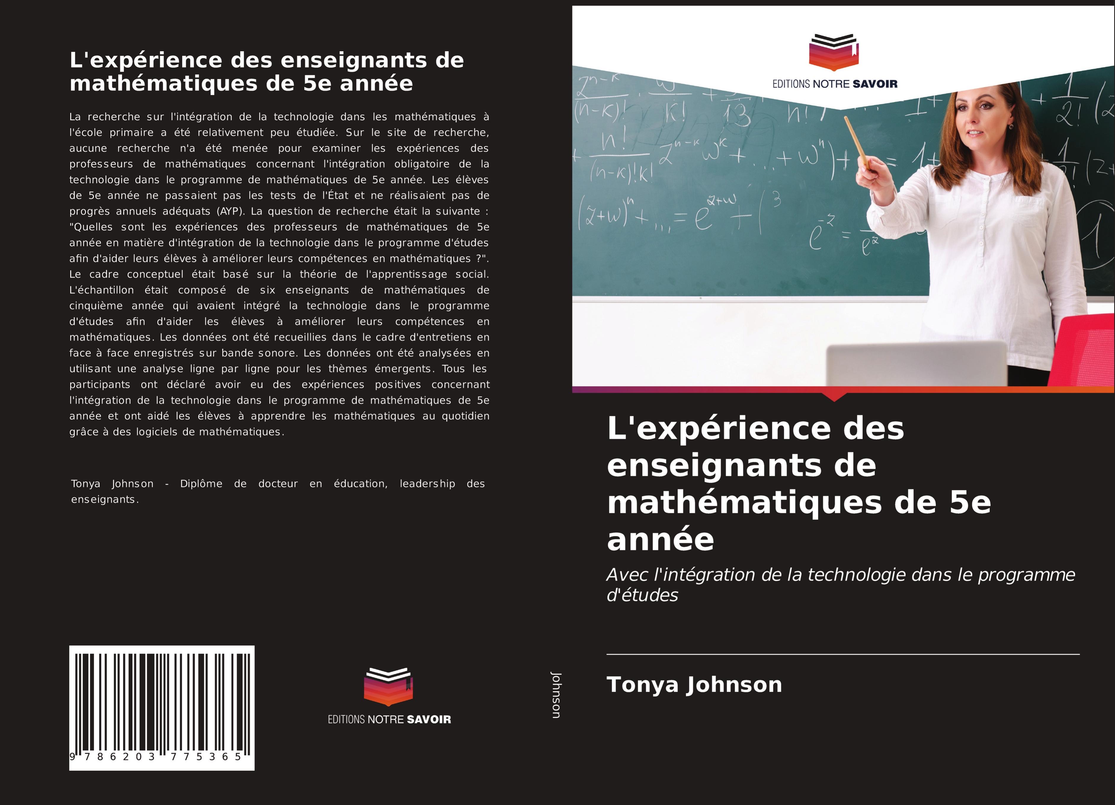 L'expérience des enseignants de mathématiques de 5e année