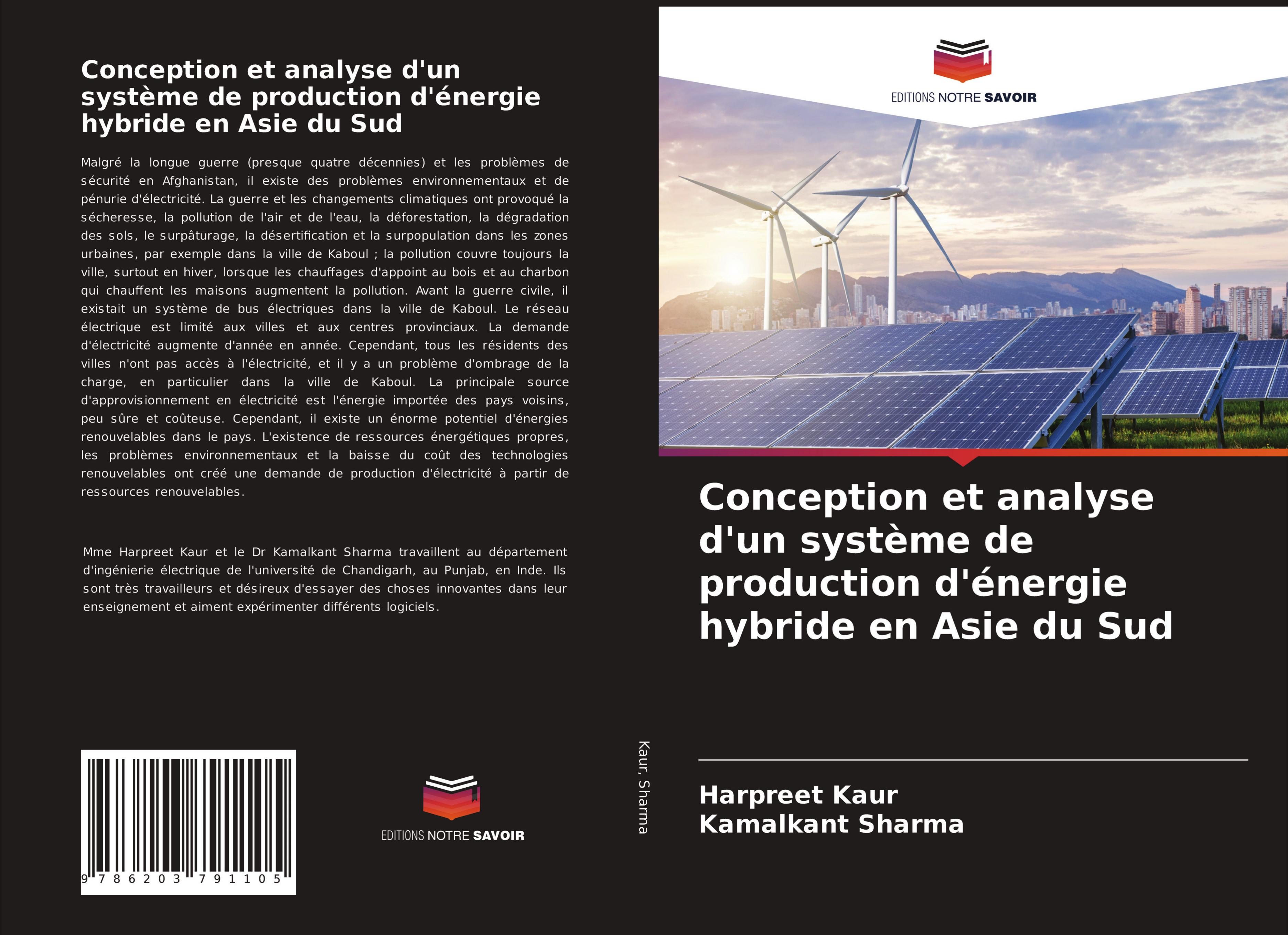 Conception et analyse d'un système de production d'énergie hybride en Asie du Sud