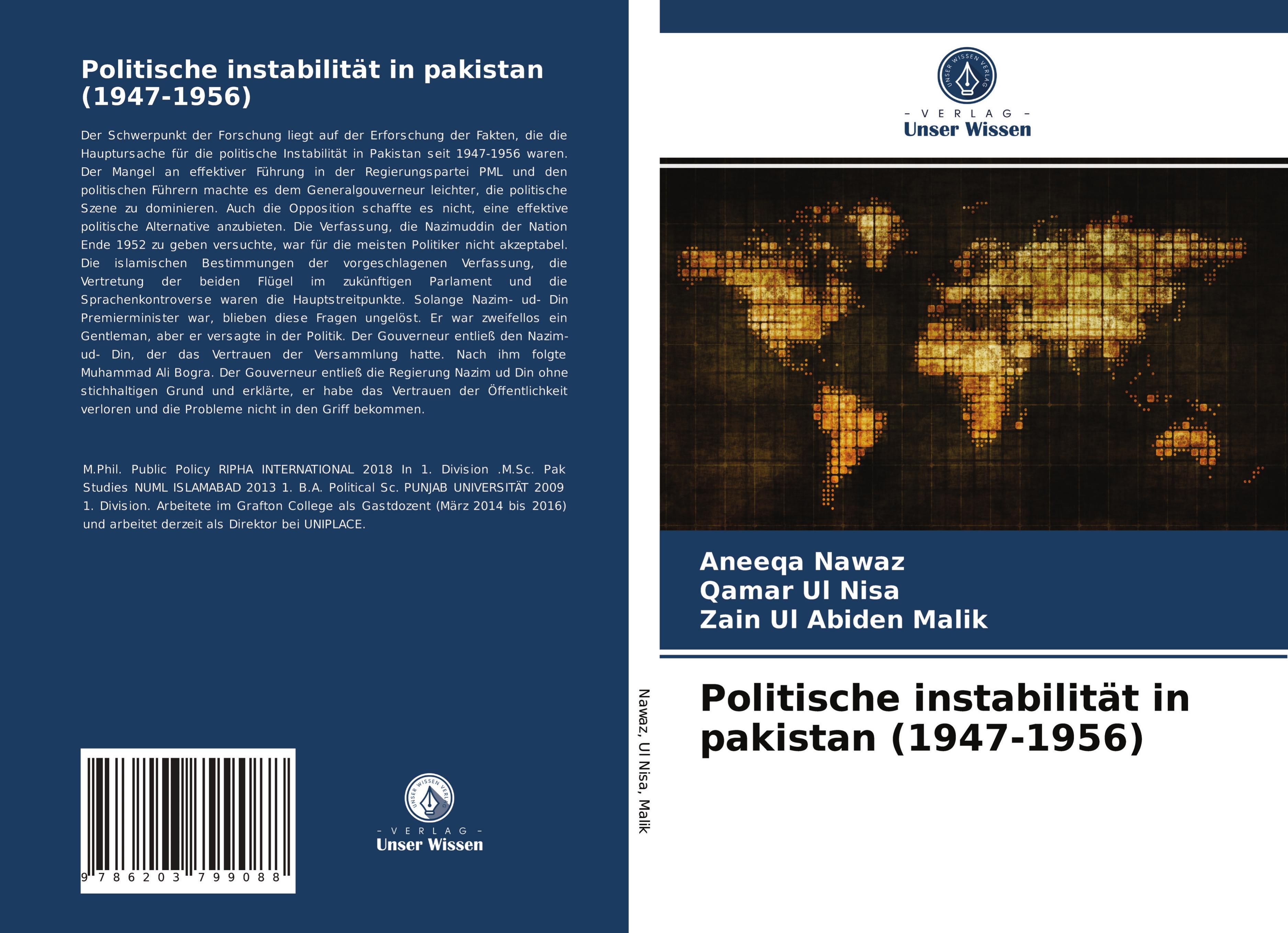 Politische instabilität in pakistan (1947-1956)