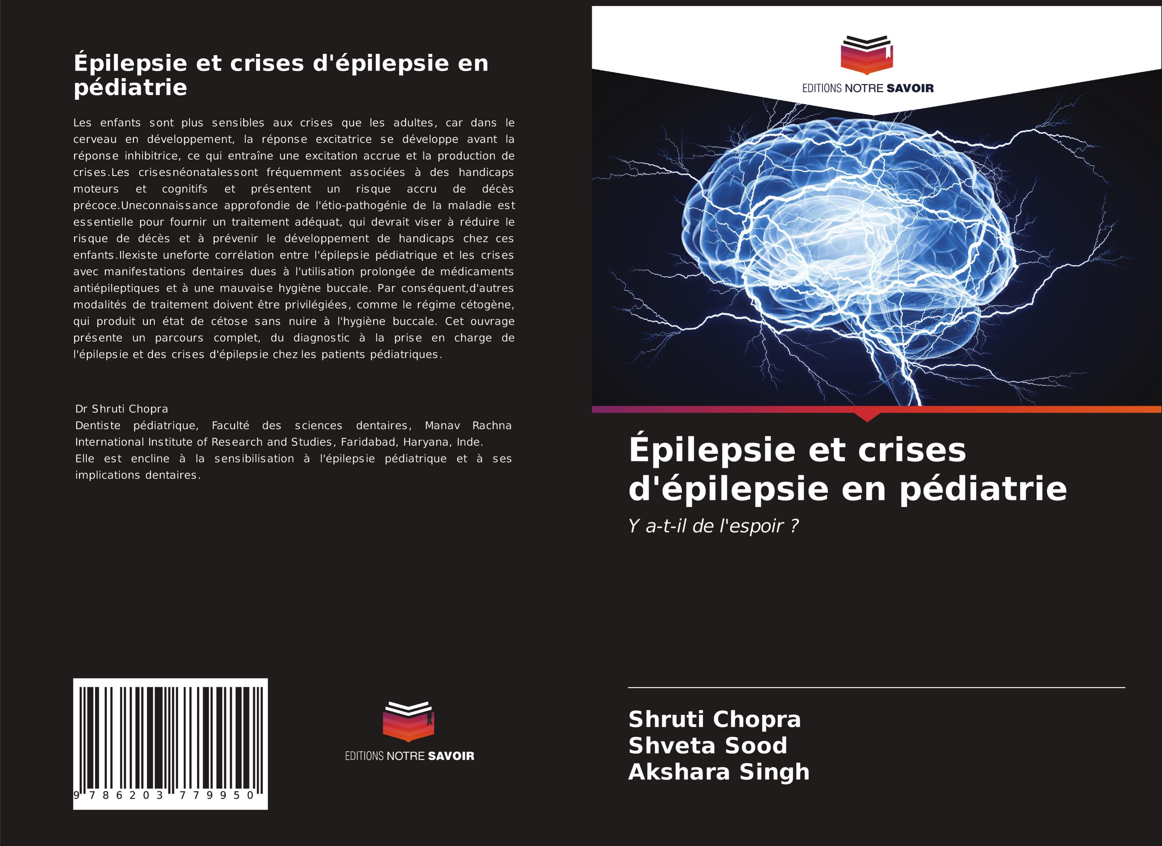 Épilepsie et crises d'épilepsie en pédiatrie