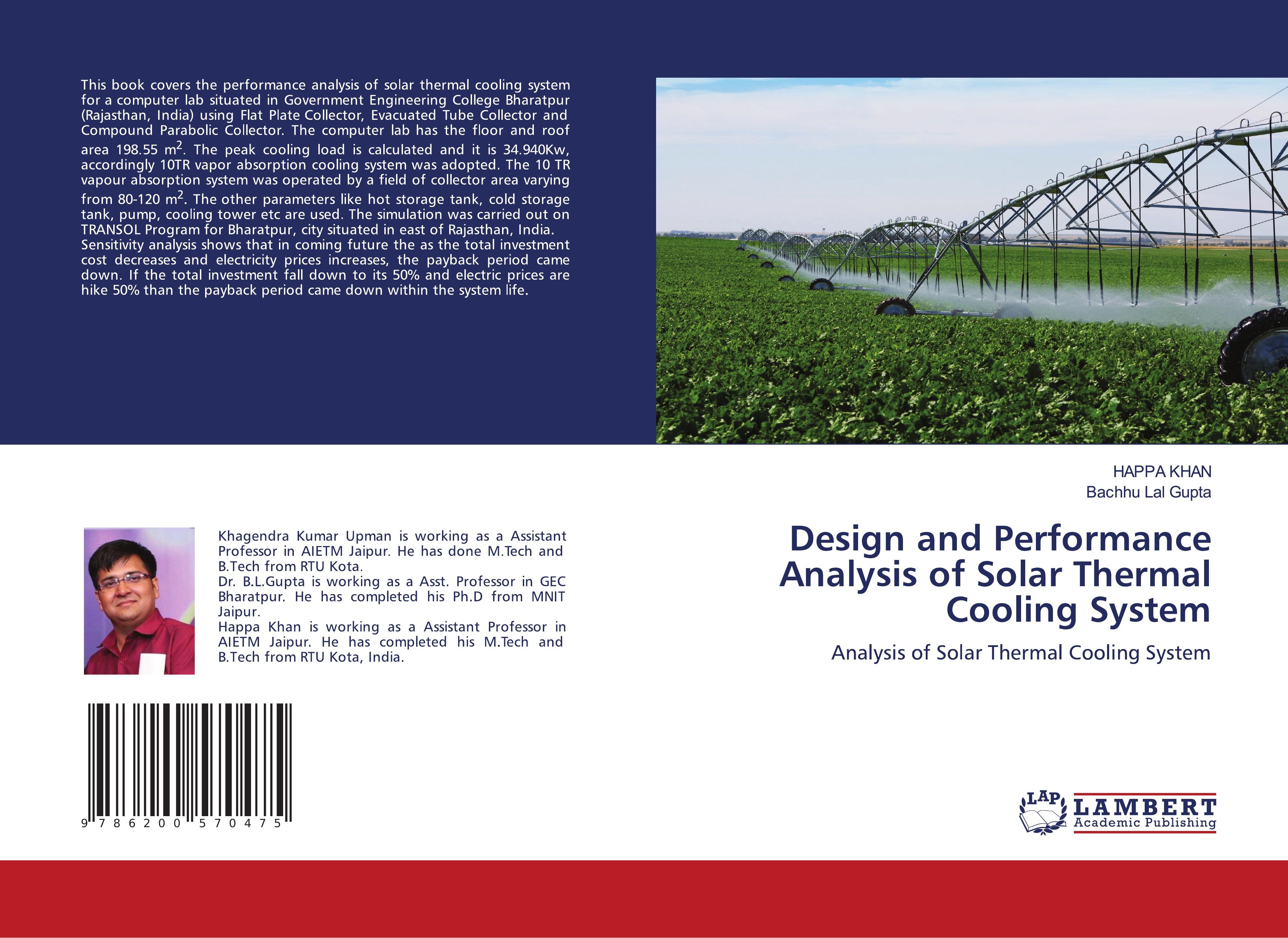 Design and Performance Analysis of Solar Thermal Cooling System