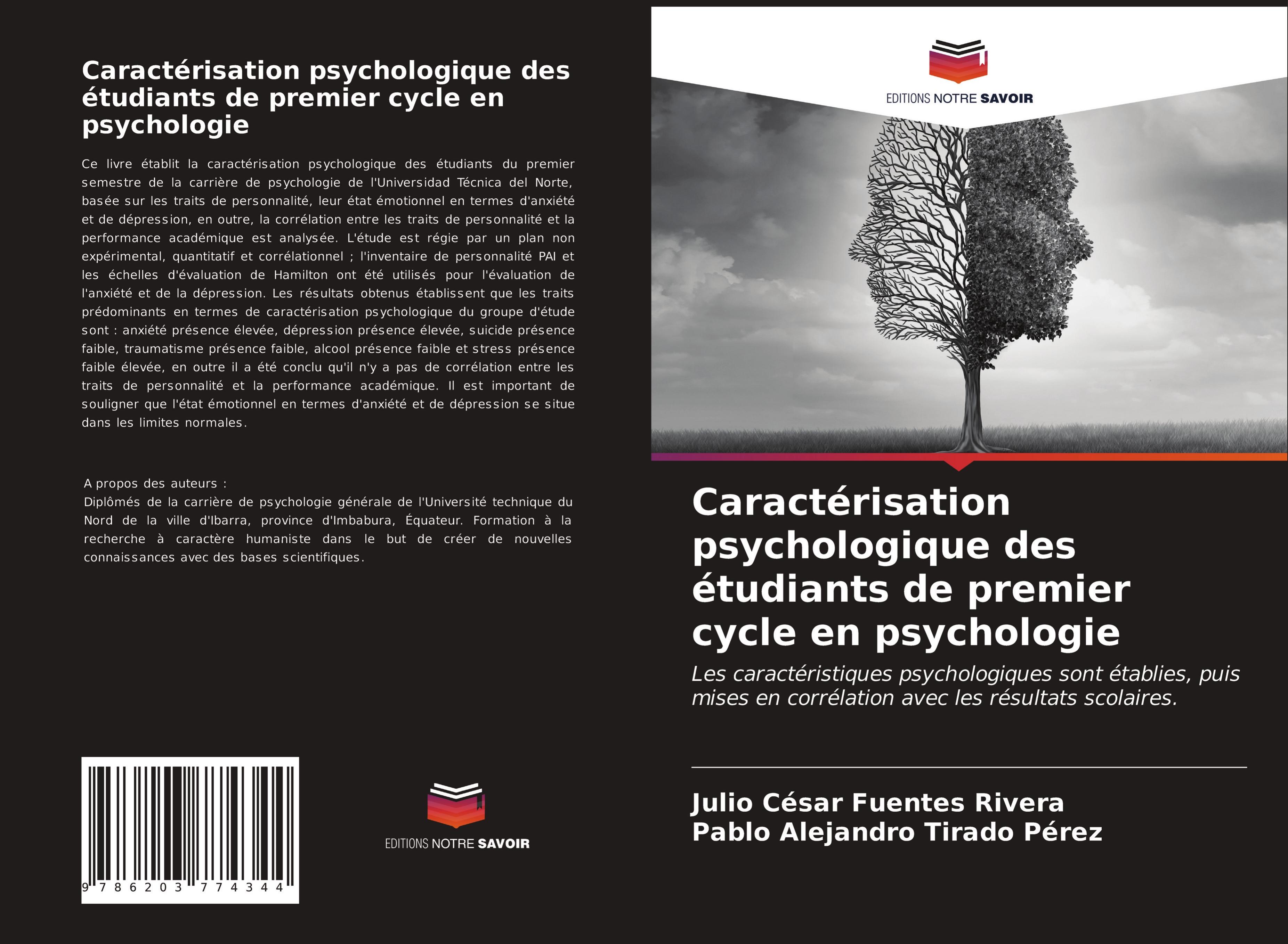 Caractérisation psychologique des étudiants de premier cycle en psychologie