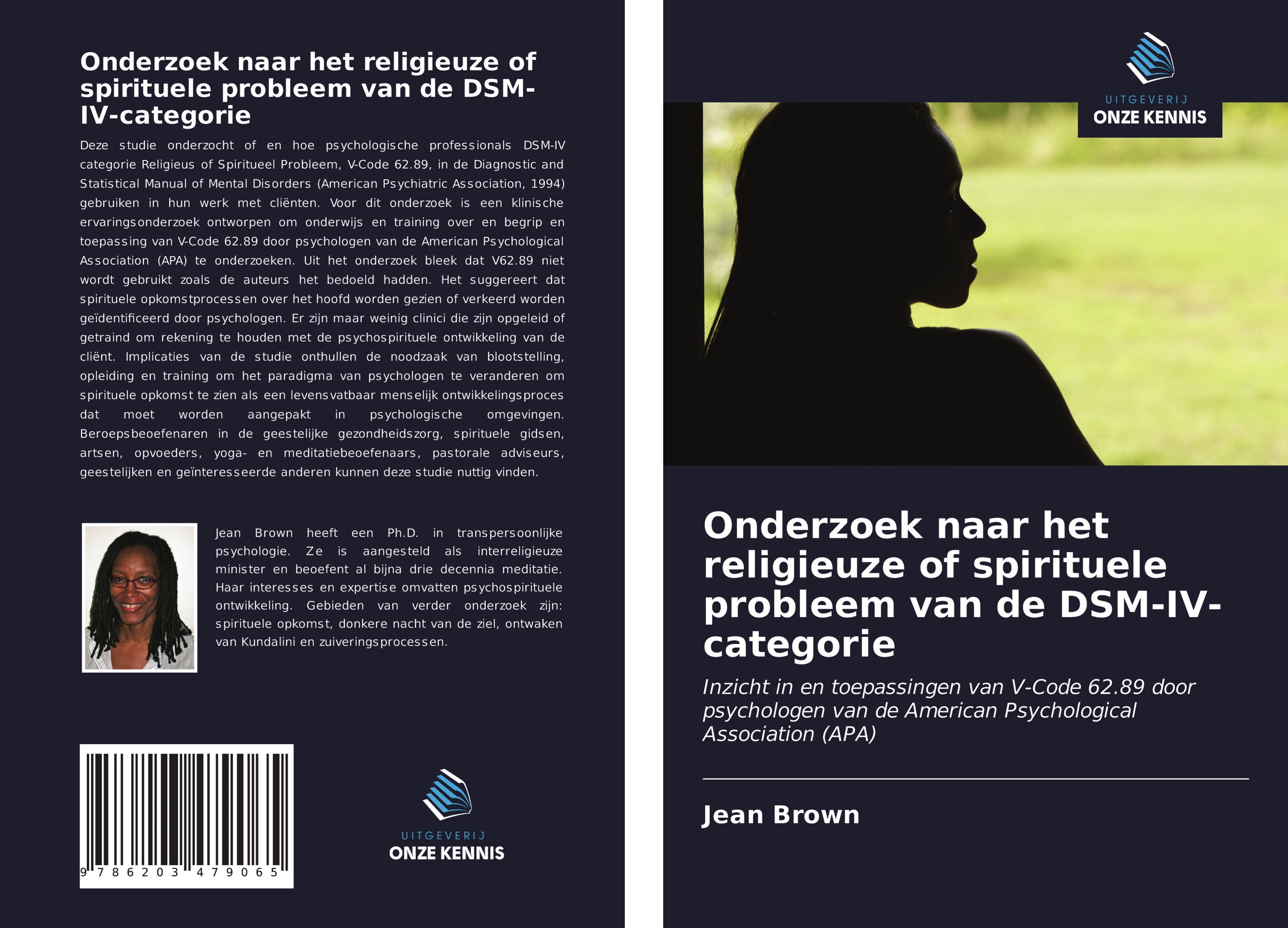 Onderzoek naar het religieuze of spirituele probleem van de DSM-IV-categorie