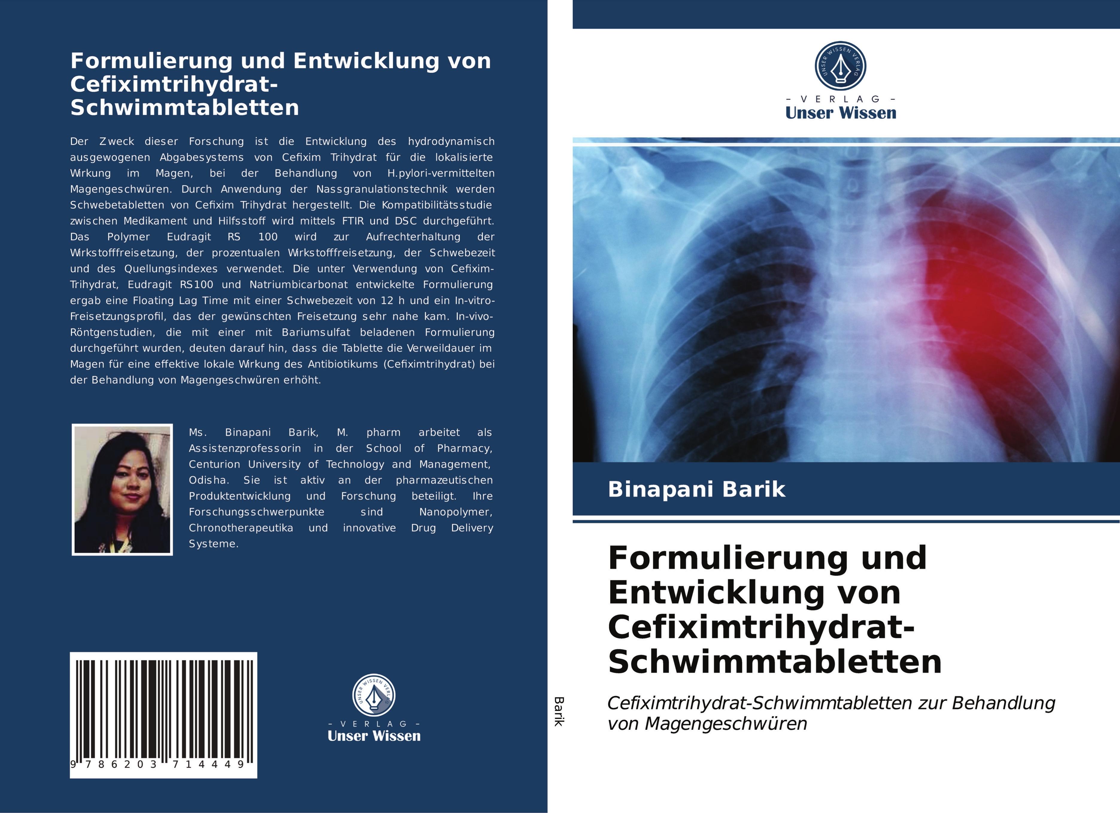 Formulierung und Entwicklung von Cefiximtrihydrat-Schwimmtabletten