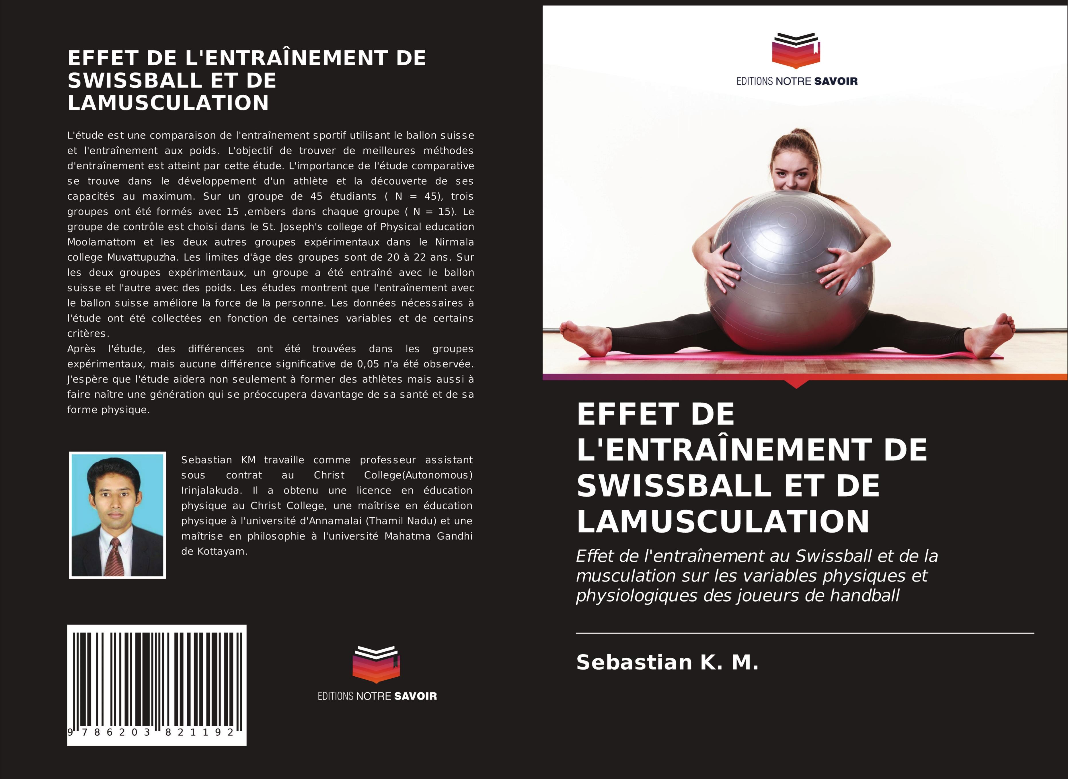 EFFET DE L'ENTRAÎNEMENT DE SWISSBALL ET DE LAMUSCULATION