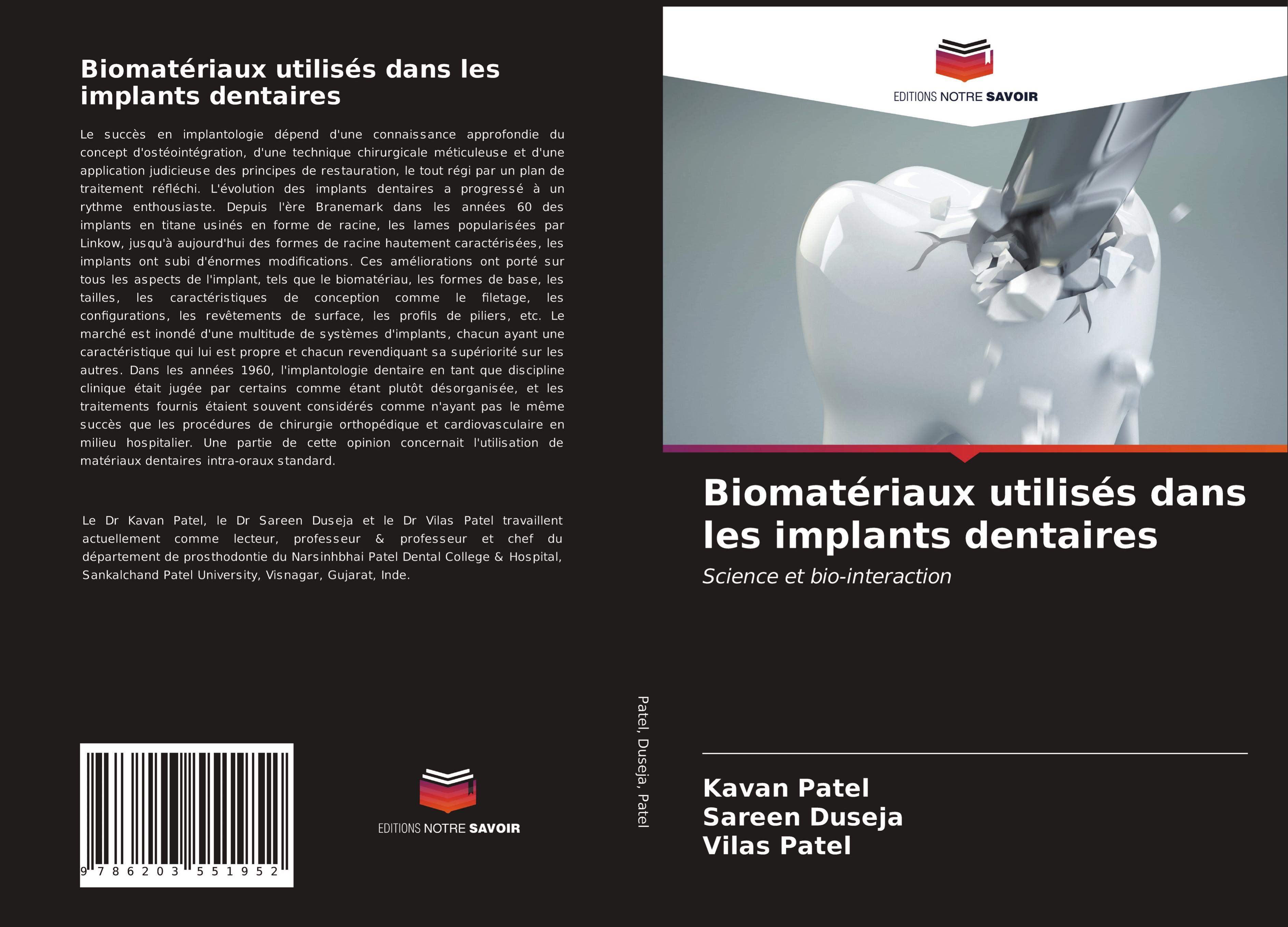 Biomatériaux utilisés dans les implants dentaires