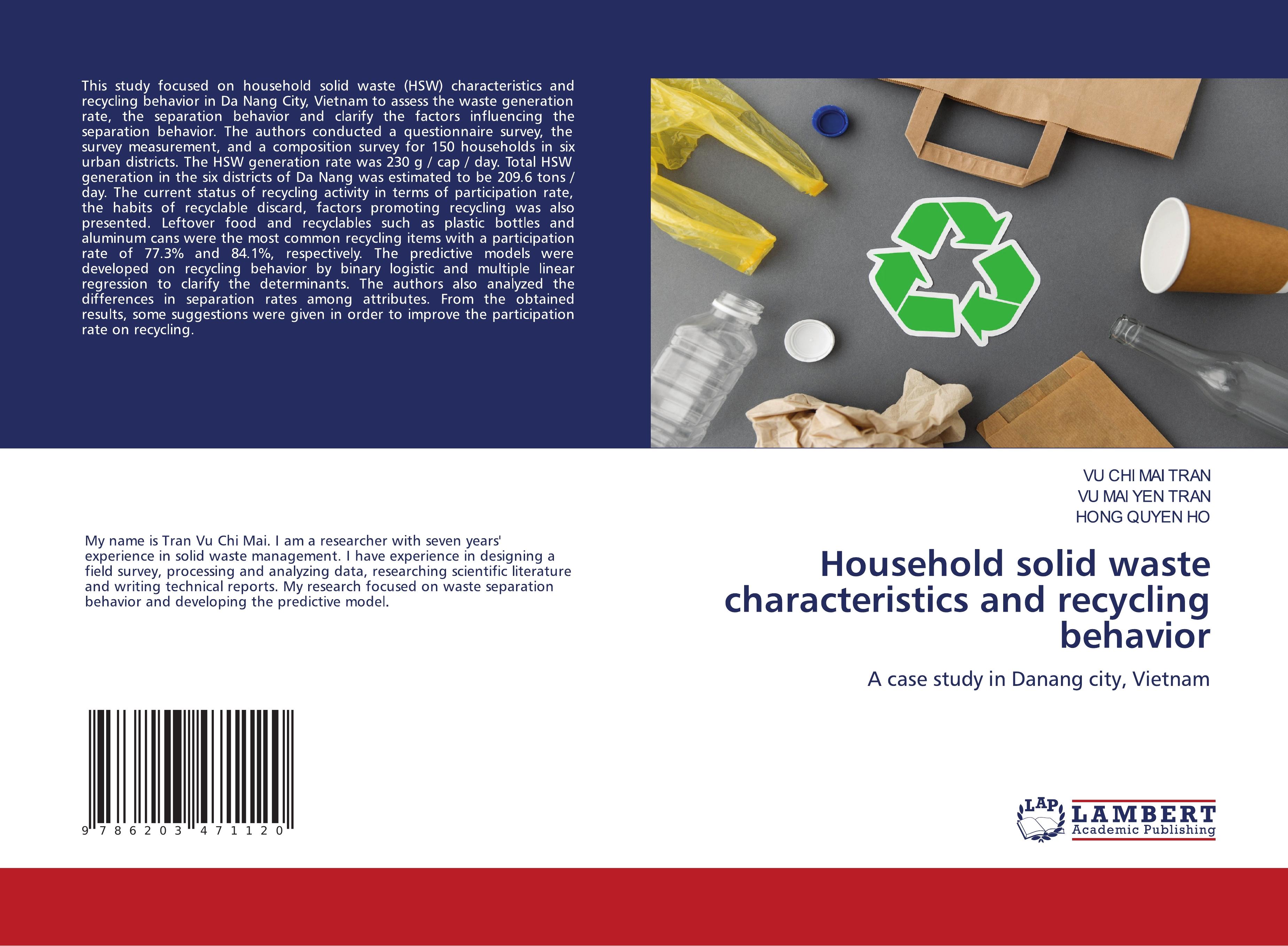 Household solid waste characteristics and recycling behavior