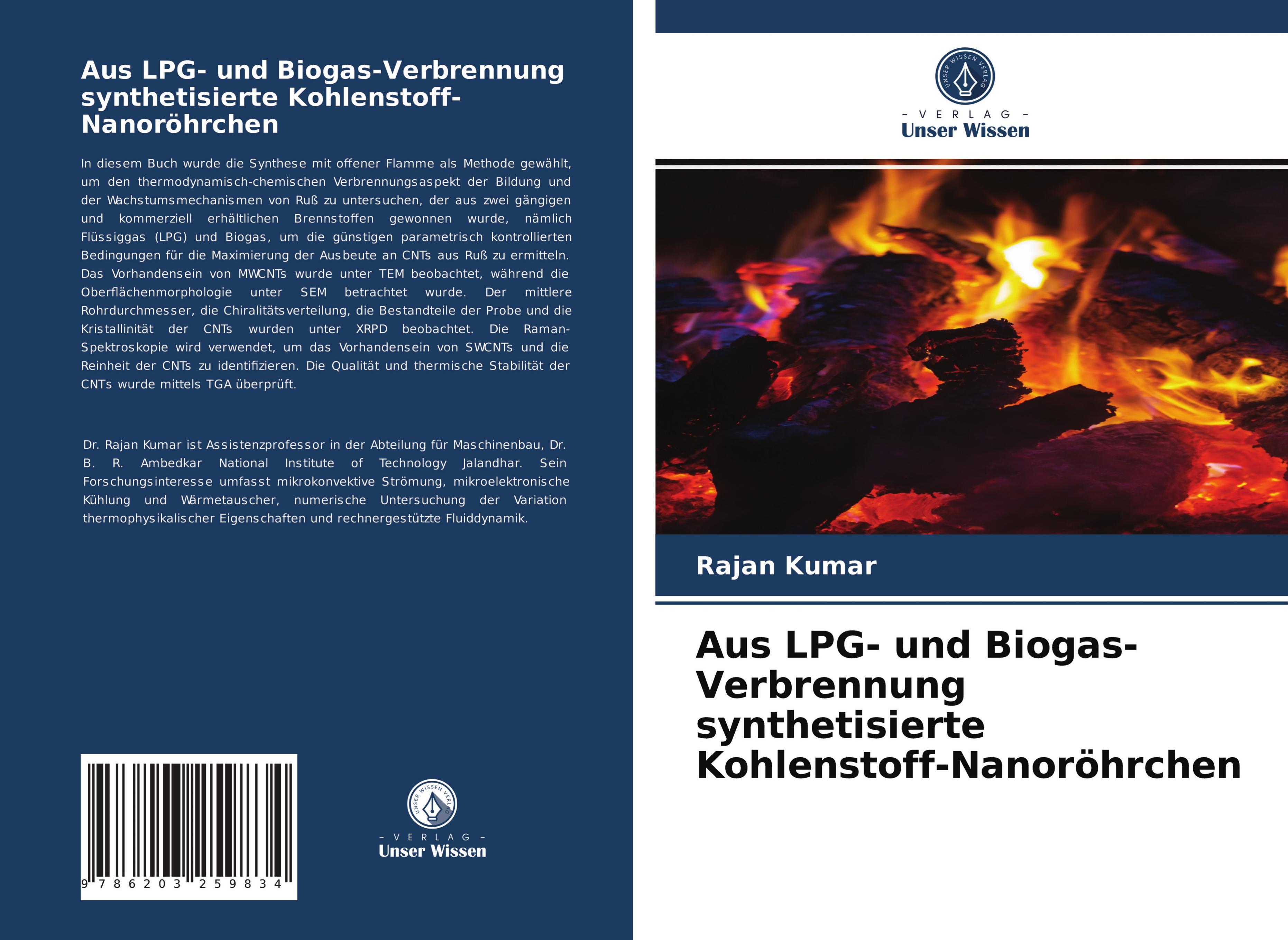 Aus LPG- und Biogas-Verbrennung synthetisierte Kohlenstoff-Nanoröhrchen