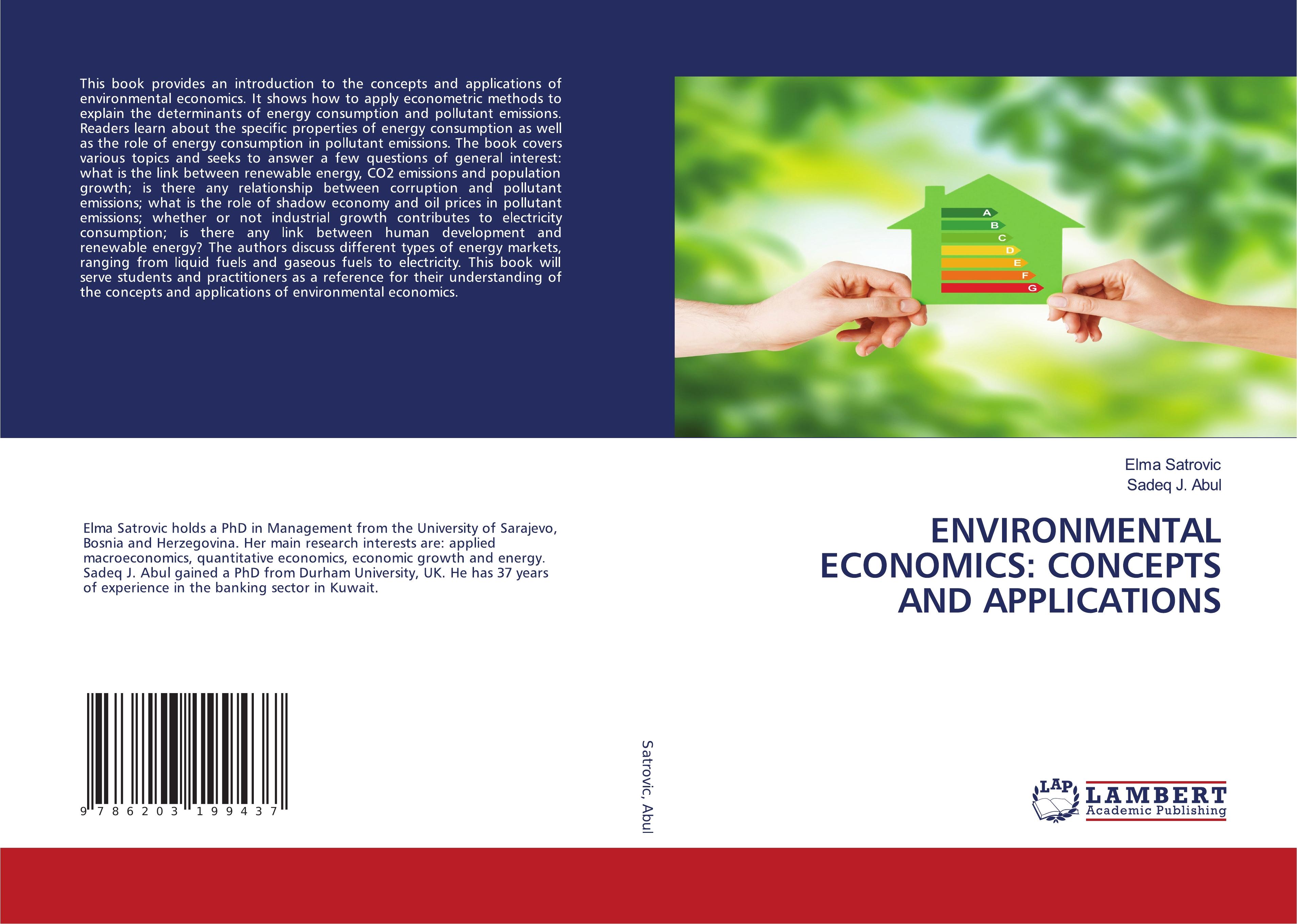 ENVIRONMENTAL ECONOMICS: CONCEPTS AND APPLICATIONS