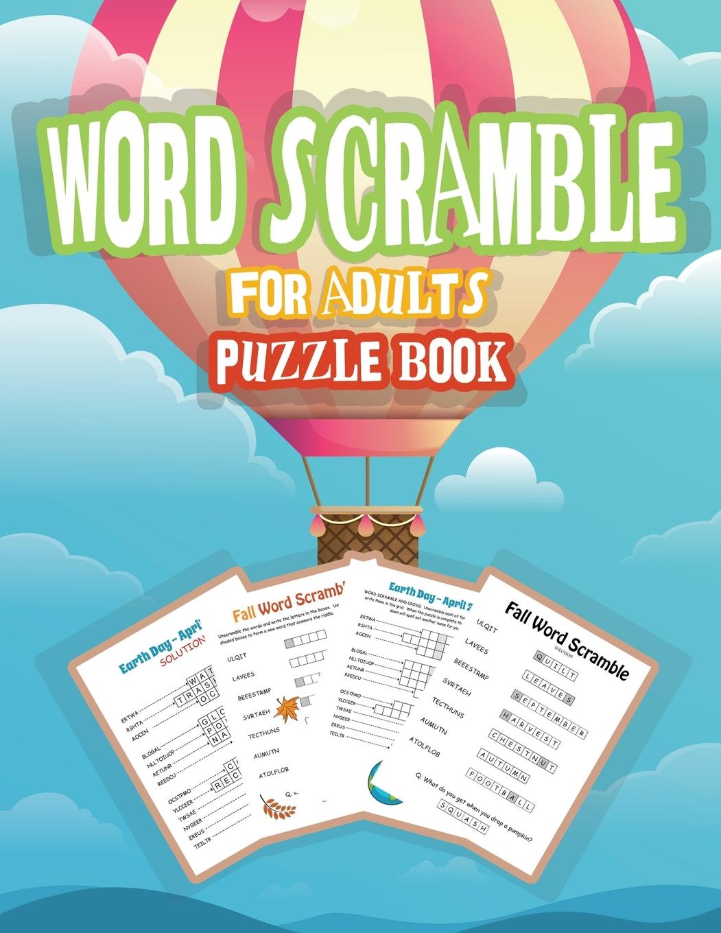 Word Scramble Puzzle Book for Adults