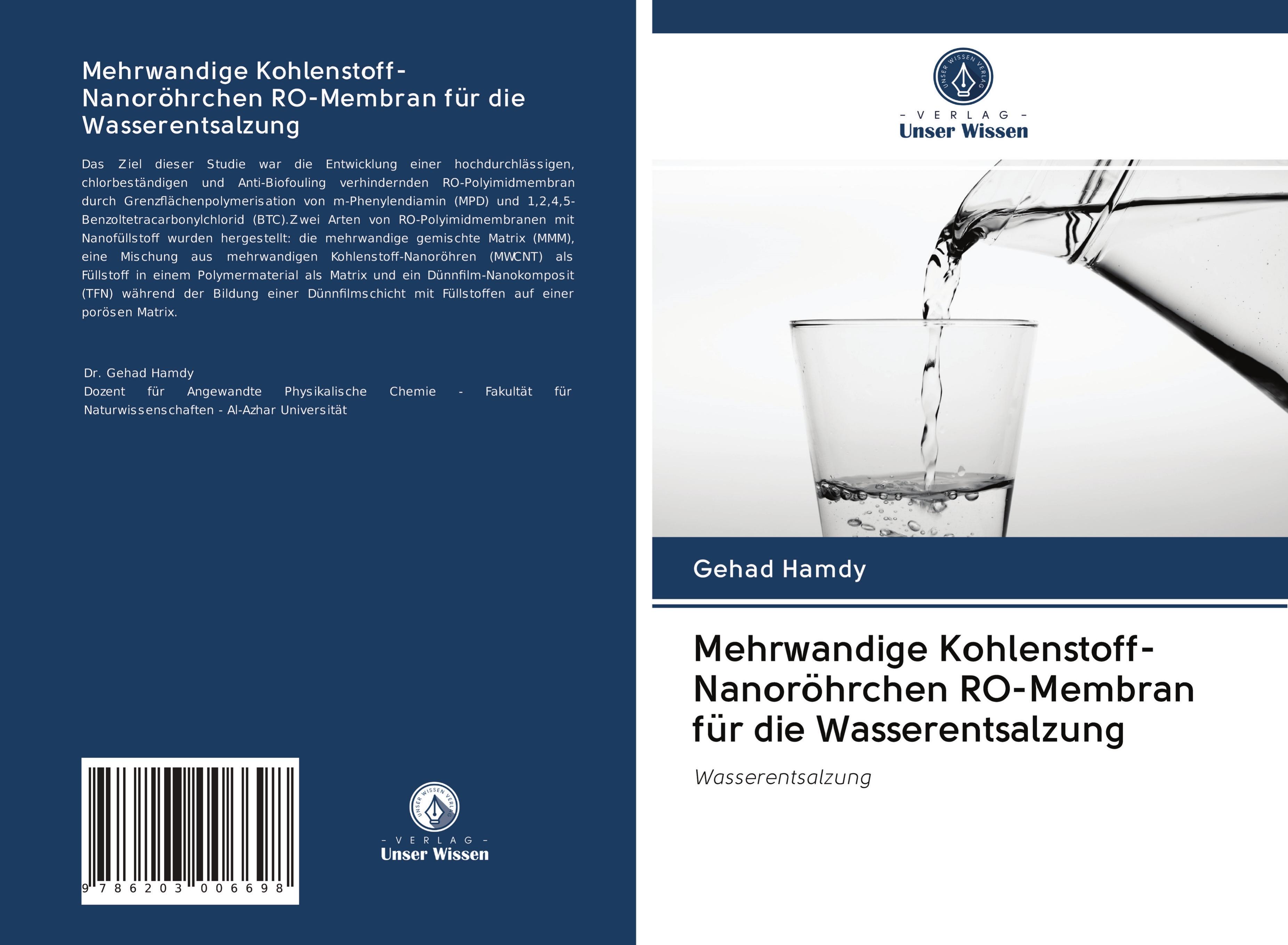 Mehrwandige Kohlenstoff-Nanoröhrchen RO-Membran für die Wasserentsalzung