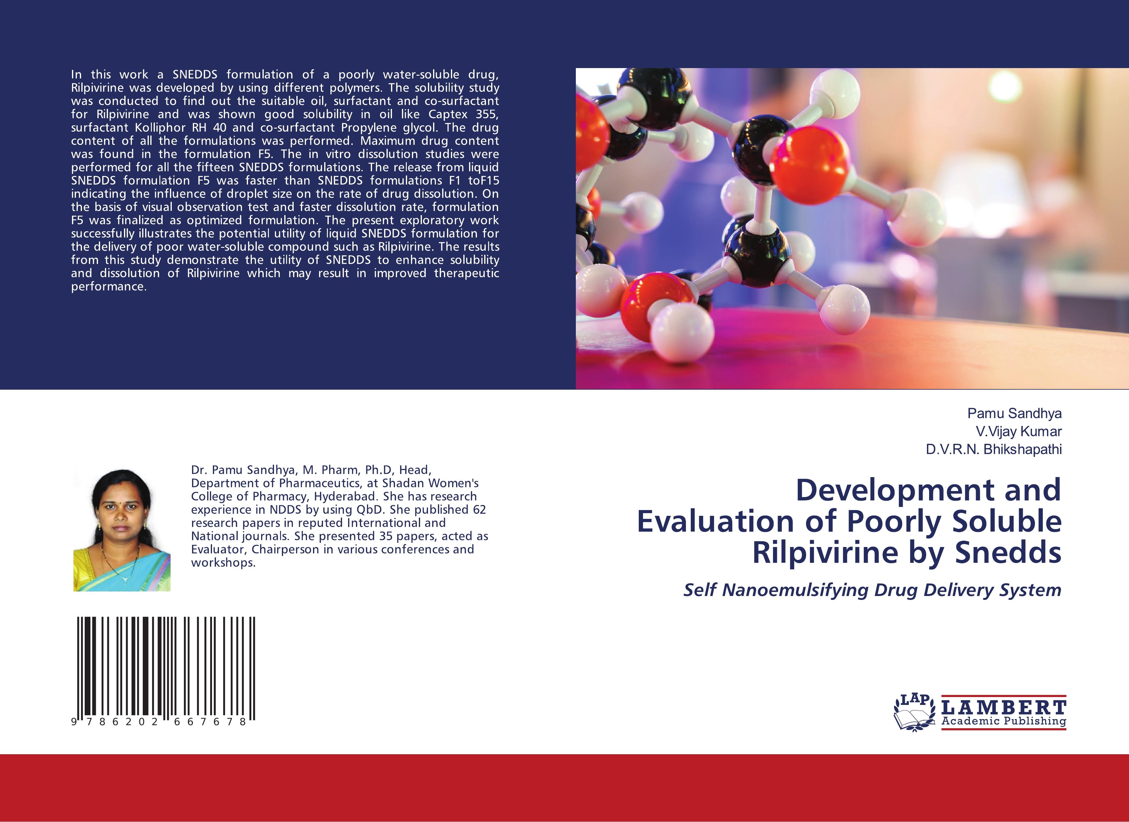 Development and Evaluation of Poorly Soluble Rilpivirine by Snedds