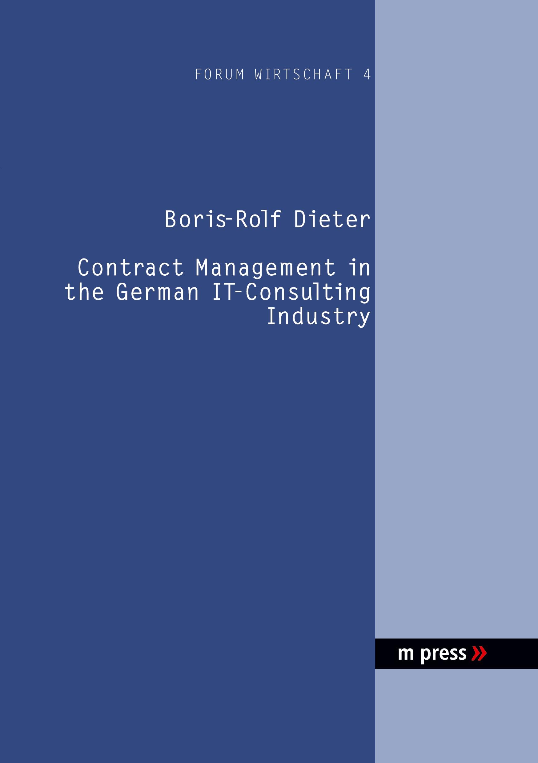 Contract Management in the German IT-Consulting Industry