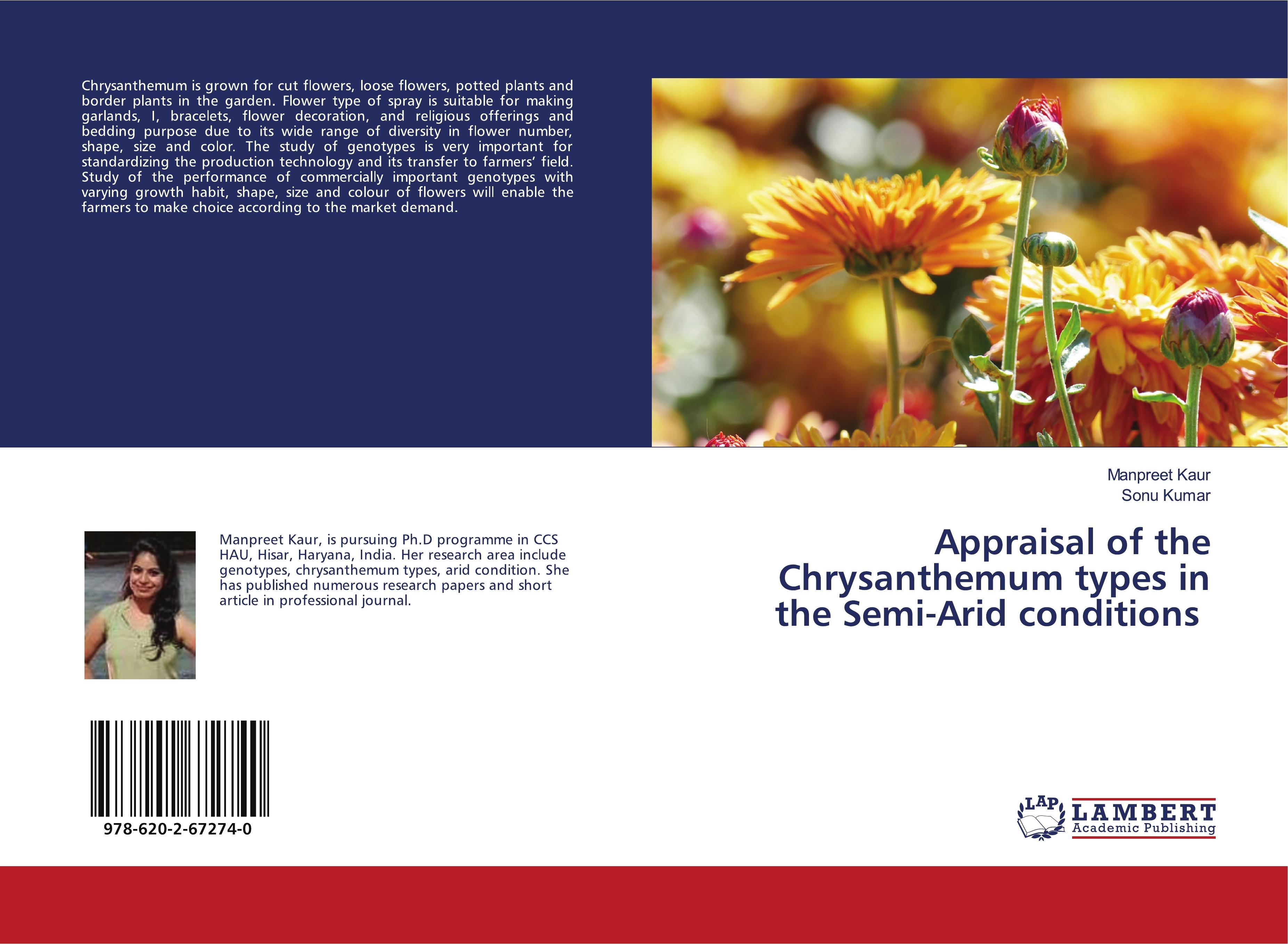 Appraisal of the Chrysanthemum types in the Semi-Arid conditions