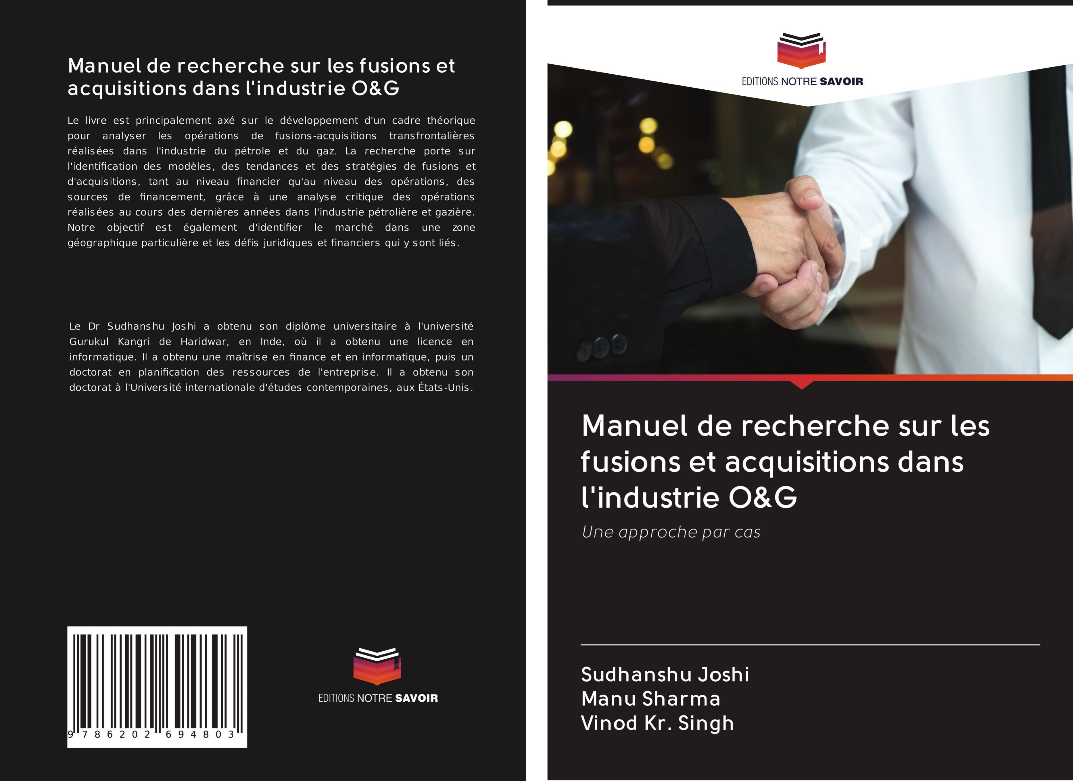 Manuel de recherche sur les fusions et acquisitions dans l'industrie O&G