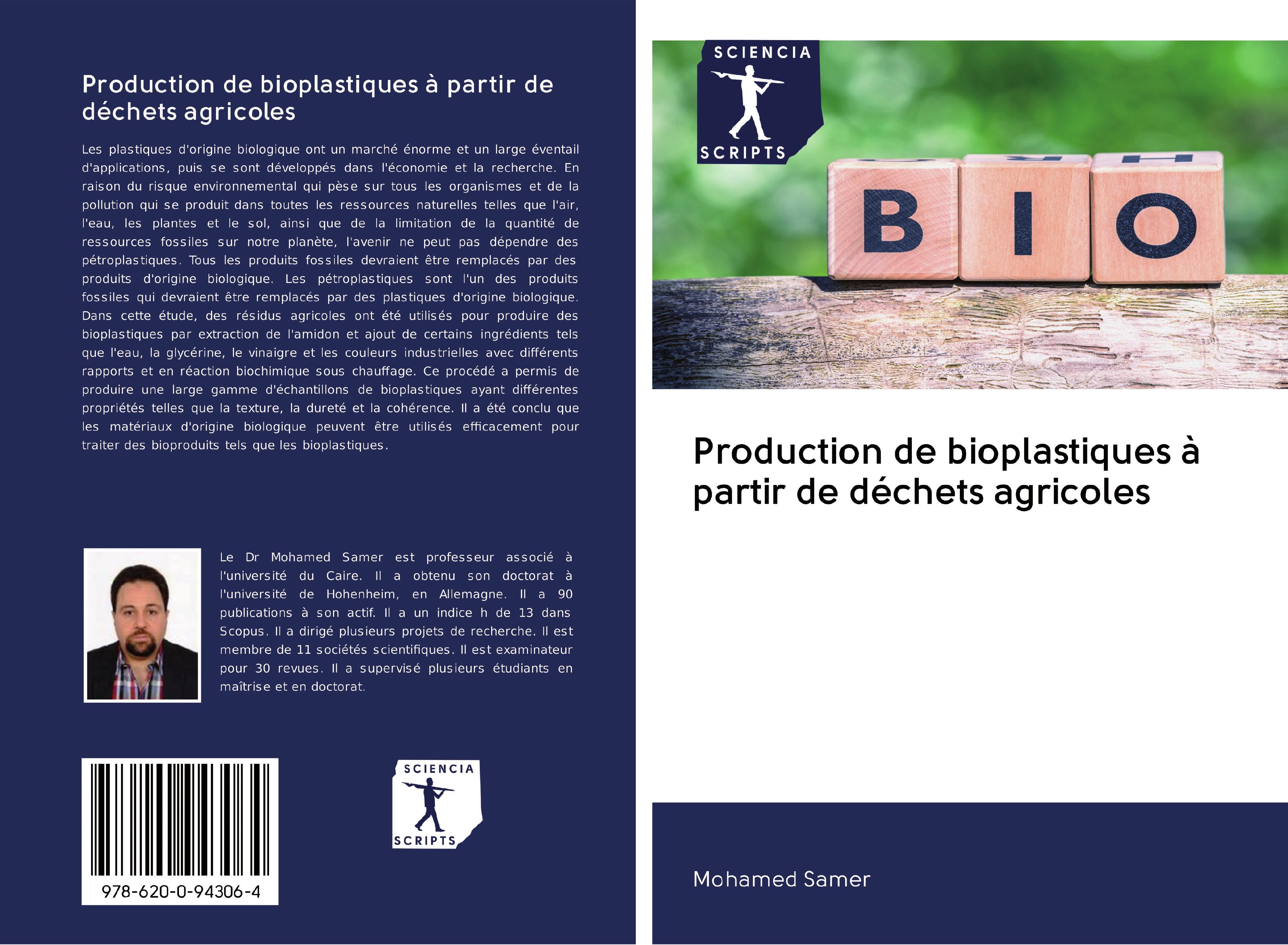 Production de bioplastiques à partir de déchets agricoles