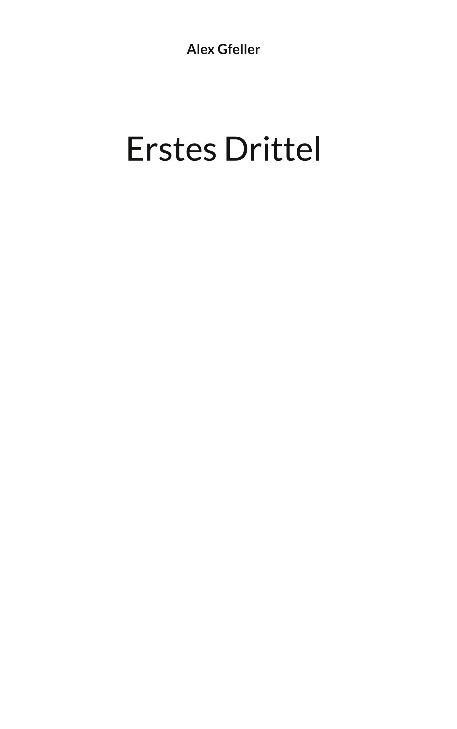 Erstes Drittel