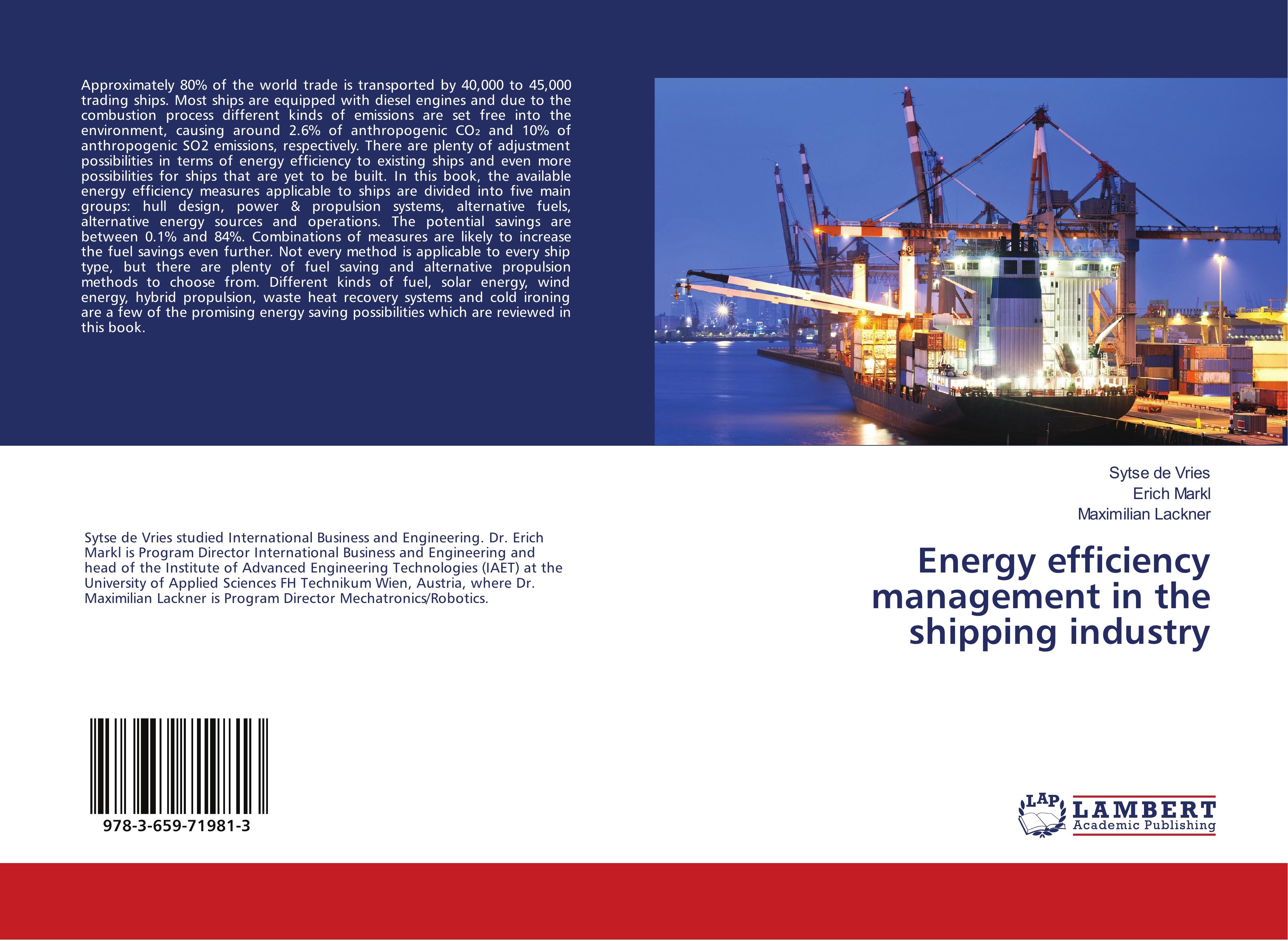 Energy efficiency management in the shipping industry