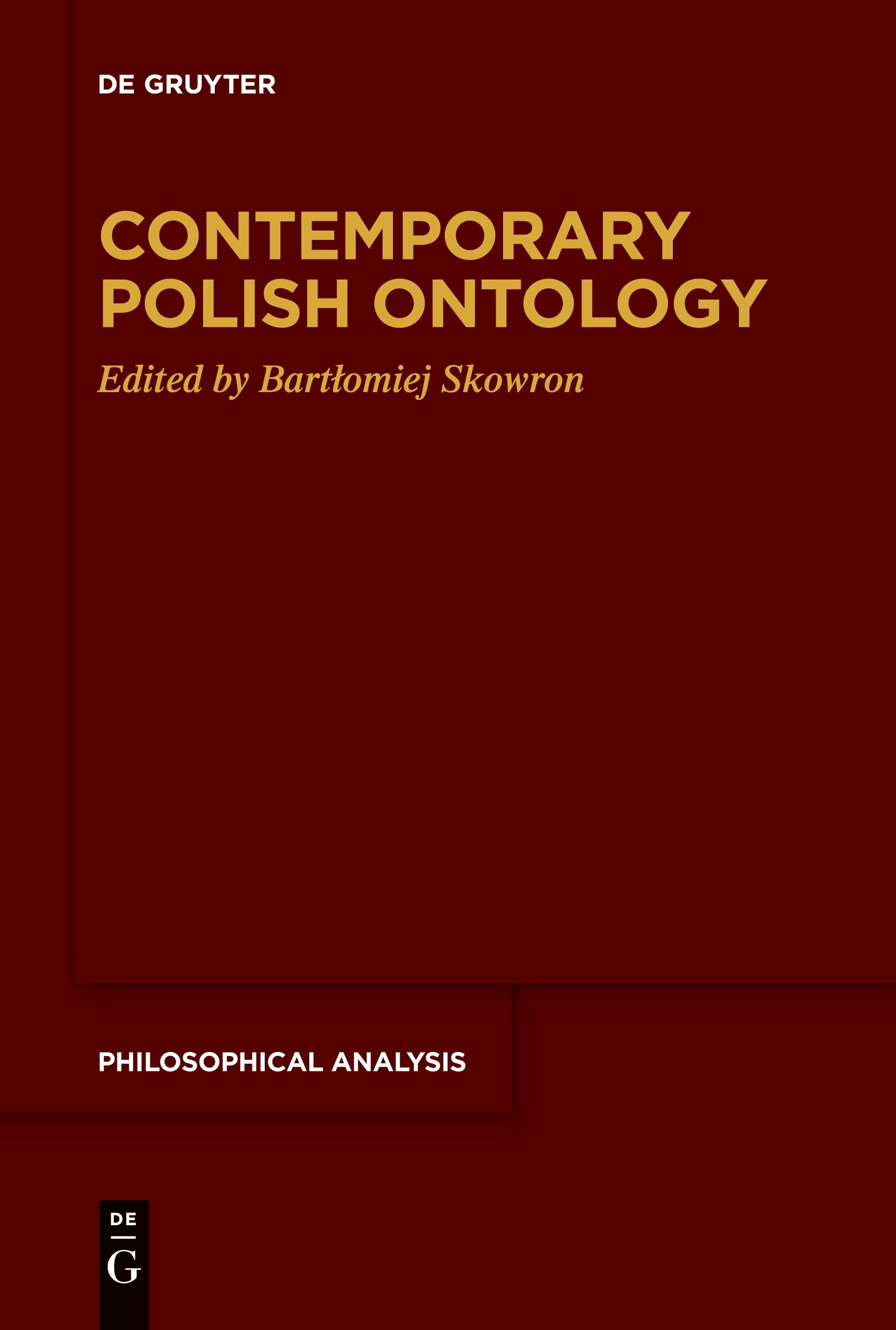 Contemporary Polish Ontology