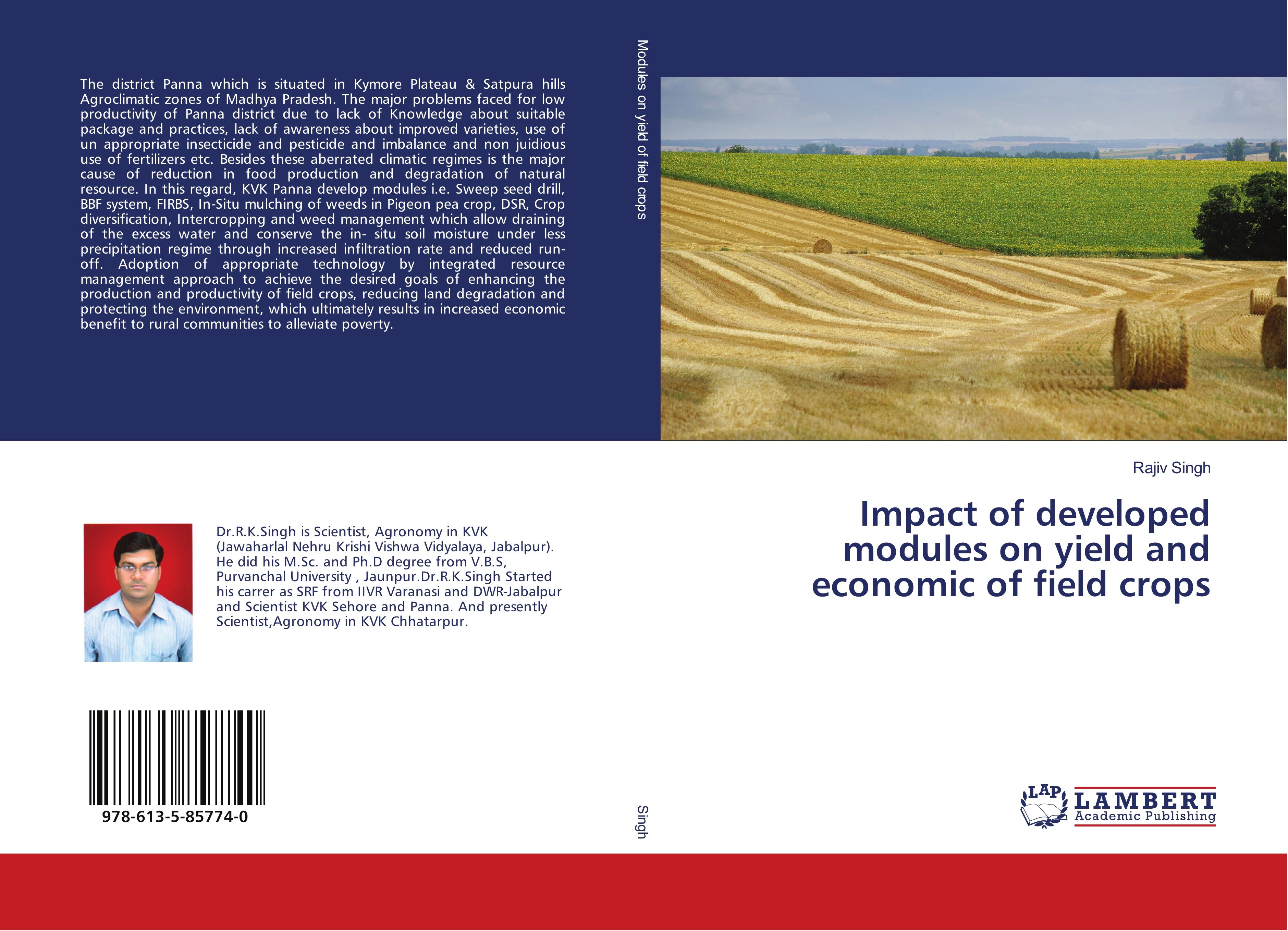 Impact of developed modules on yield and economic of field crops