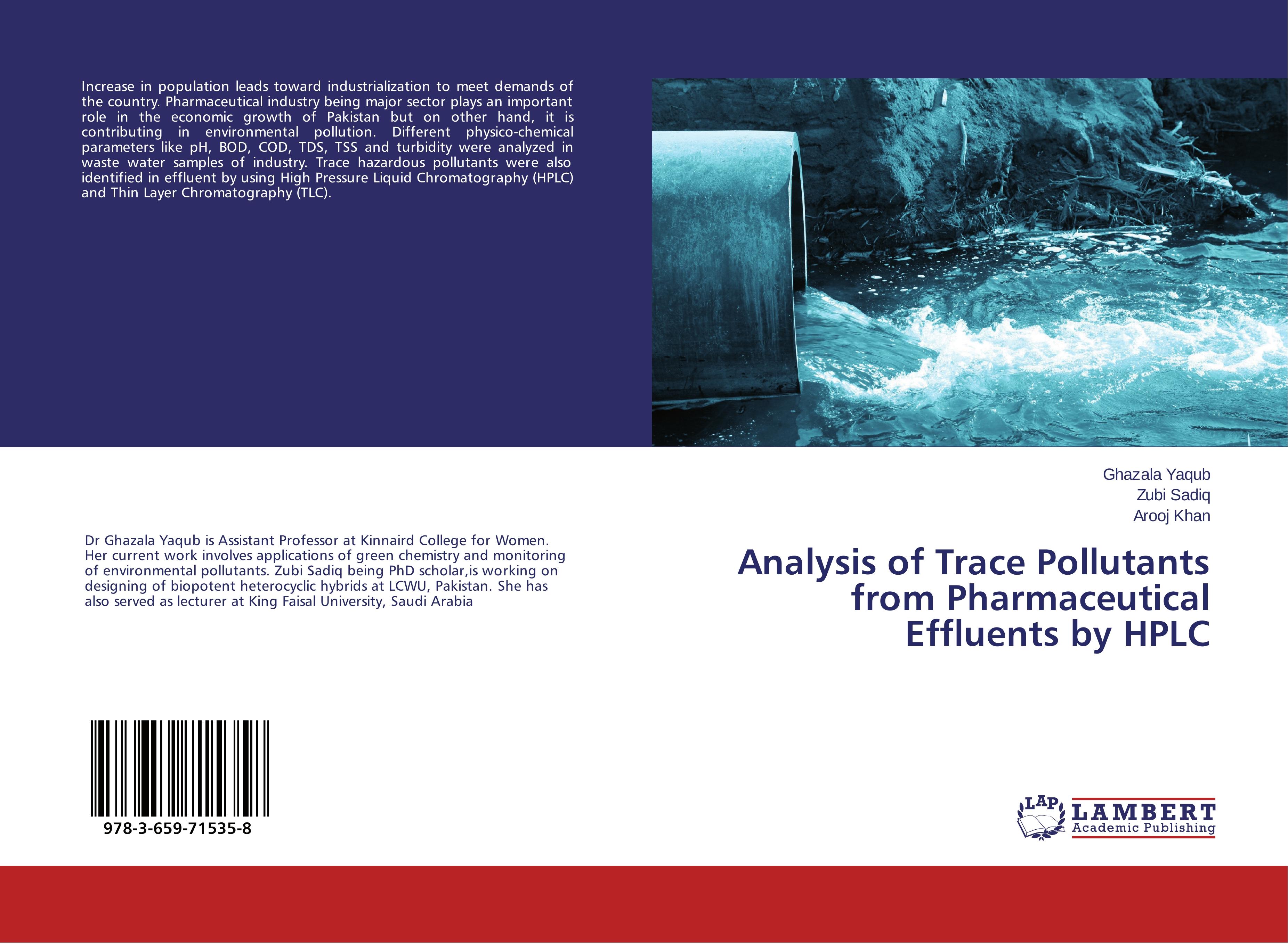 Analysis of Trace Pollutants from Pharmaceutical Effluents by HPLC