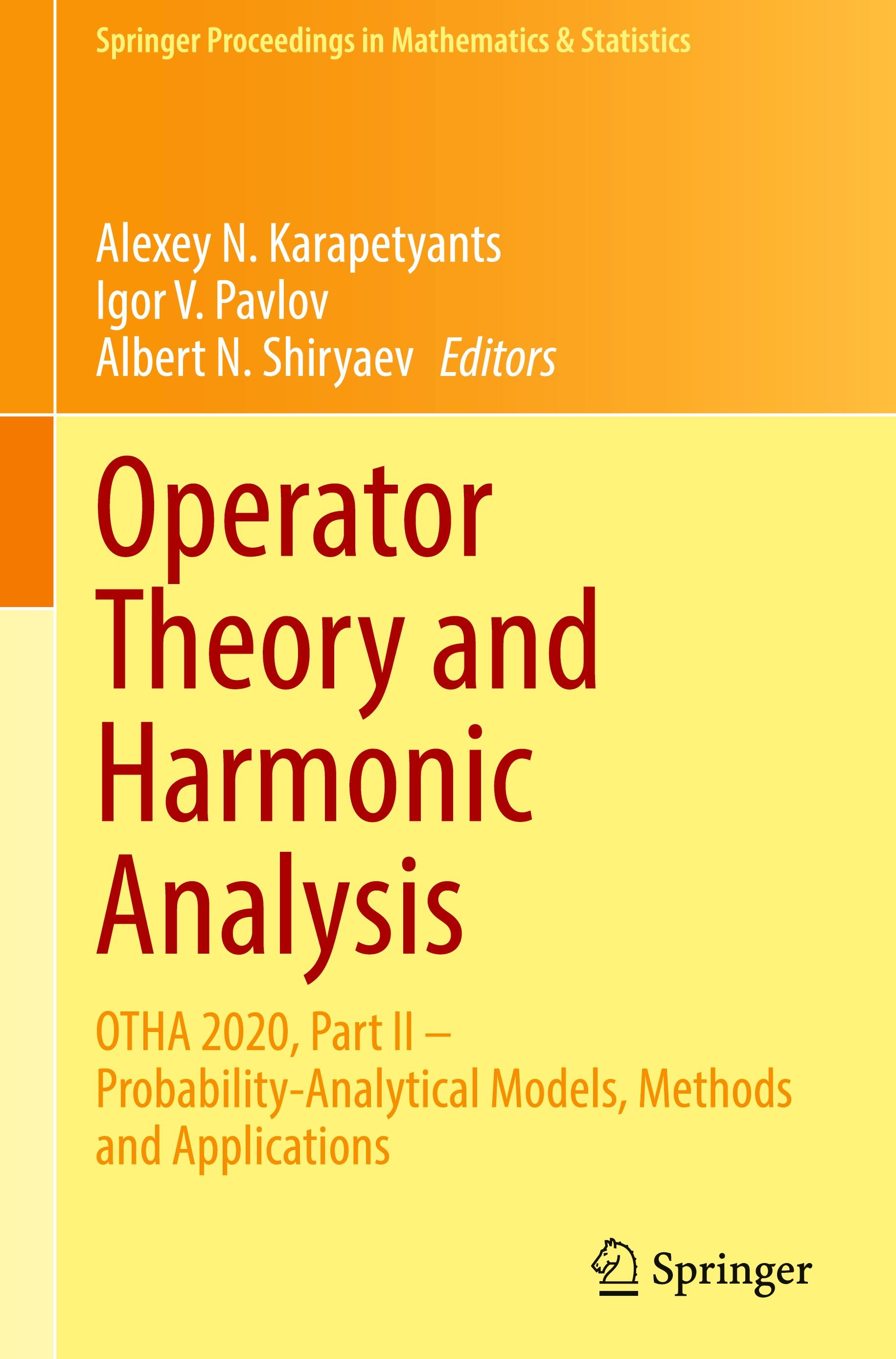 Operator Theory and Harmonic Analysis