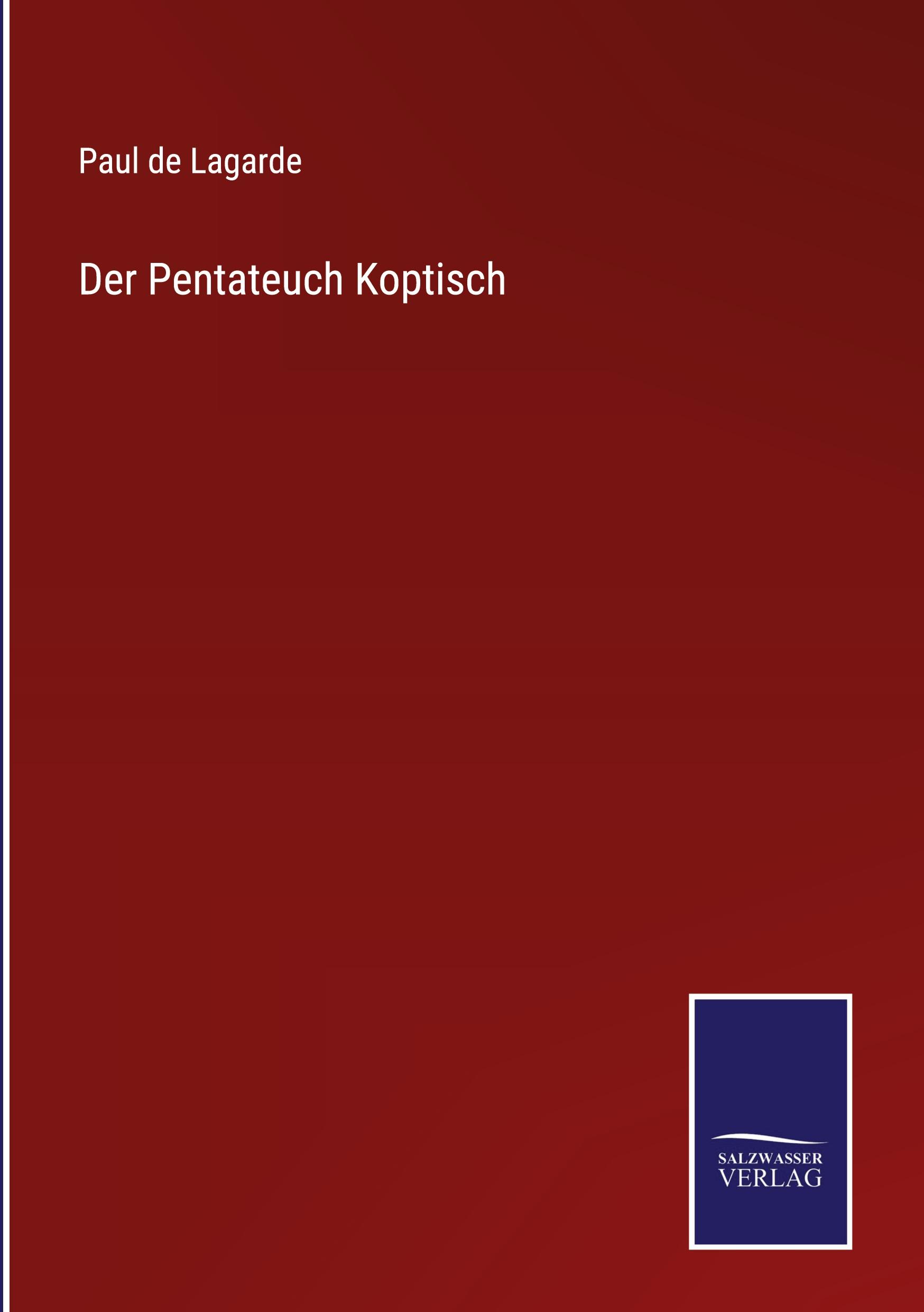 Der Pentateuch Koptisch