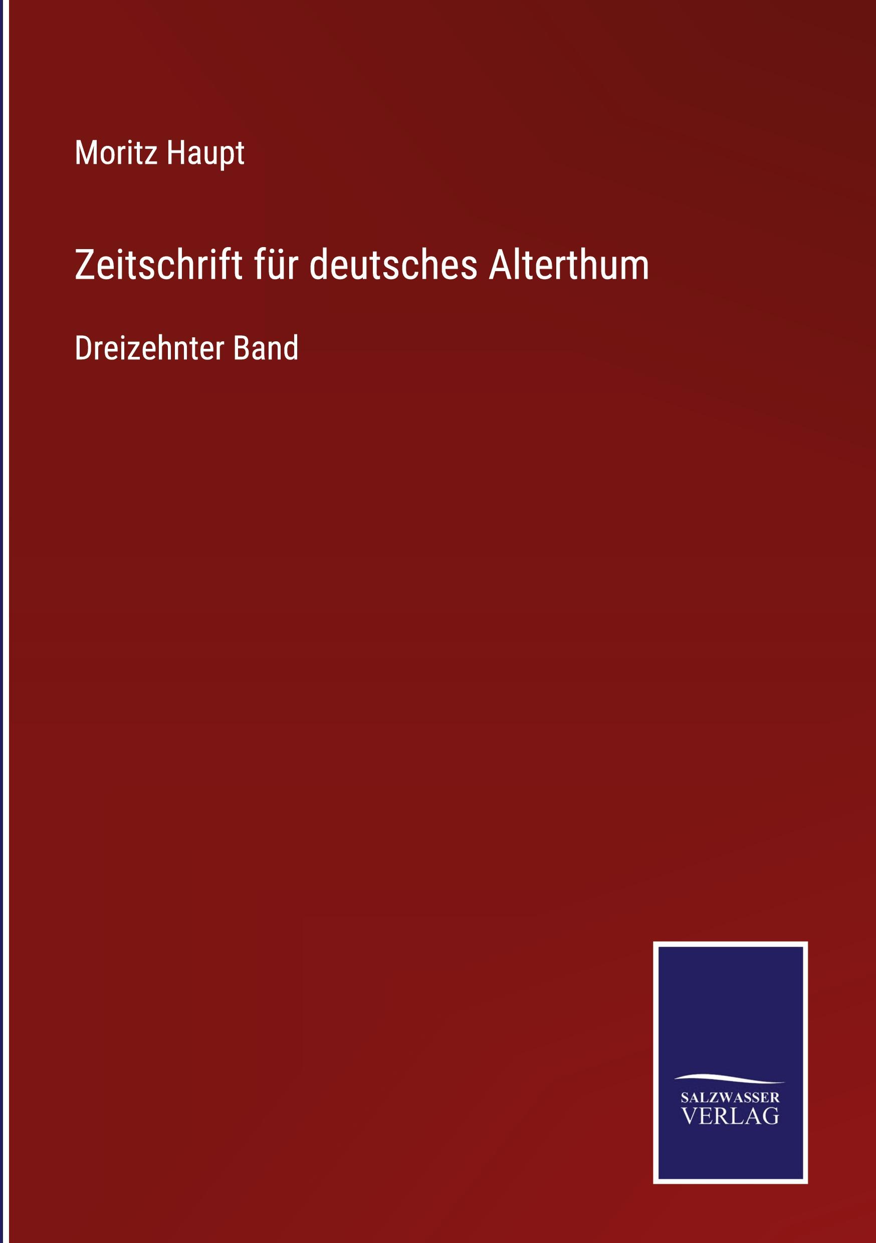 Zeitschrift für deutsches Alterthum