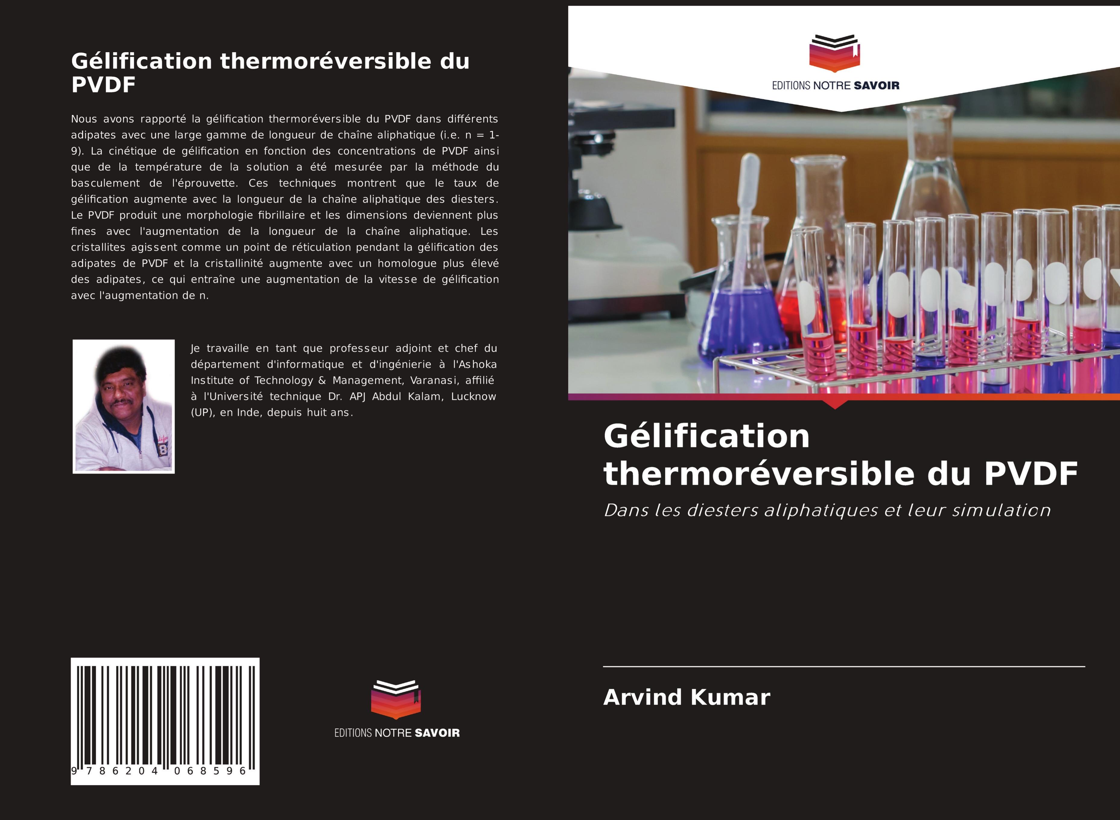 Gélification thermoréversible du PVDF