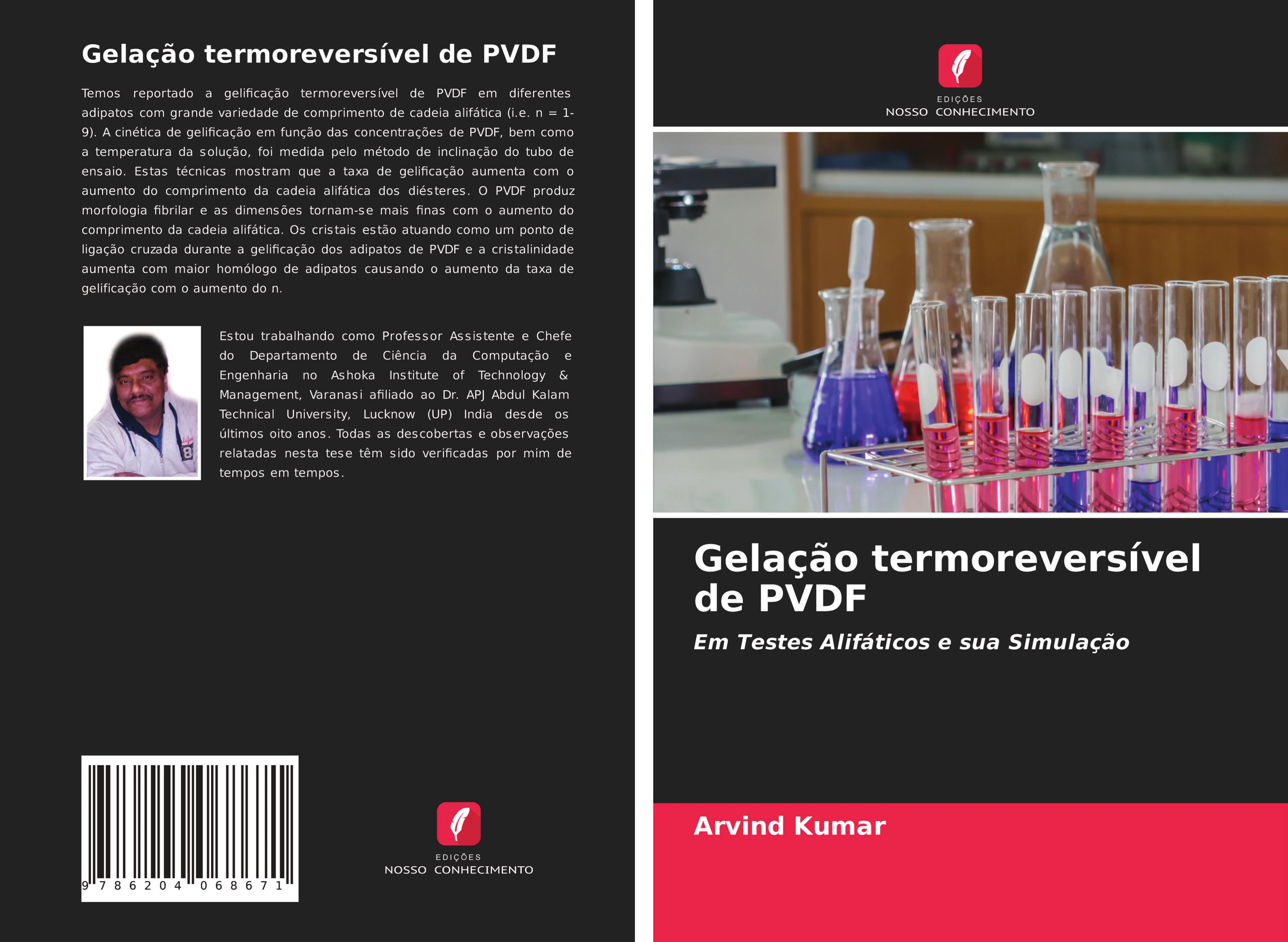 Gelação termoreversível de PVDF