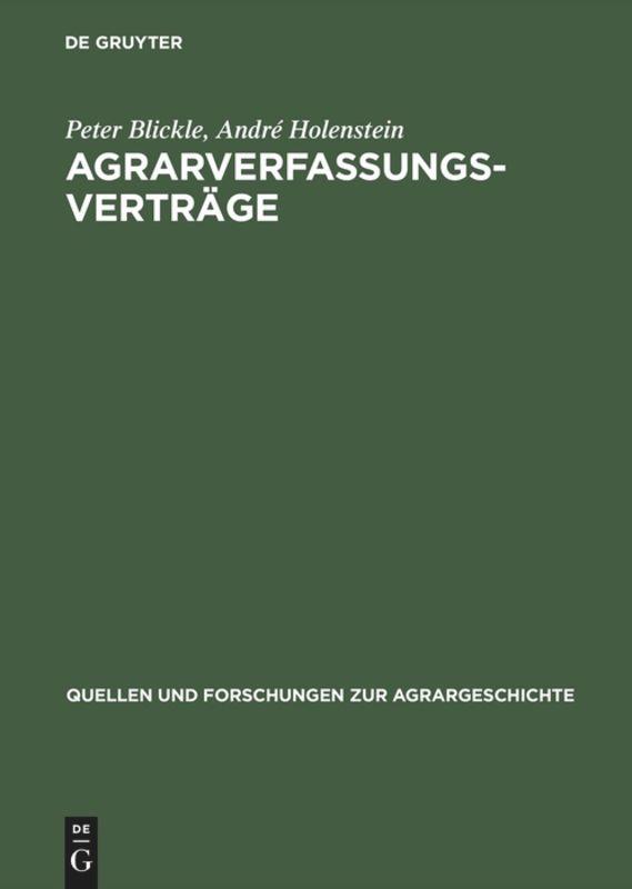 Agrarverfassungsverträge