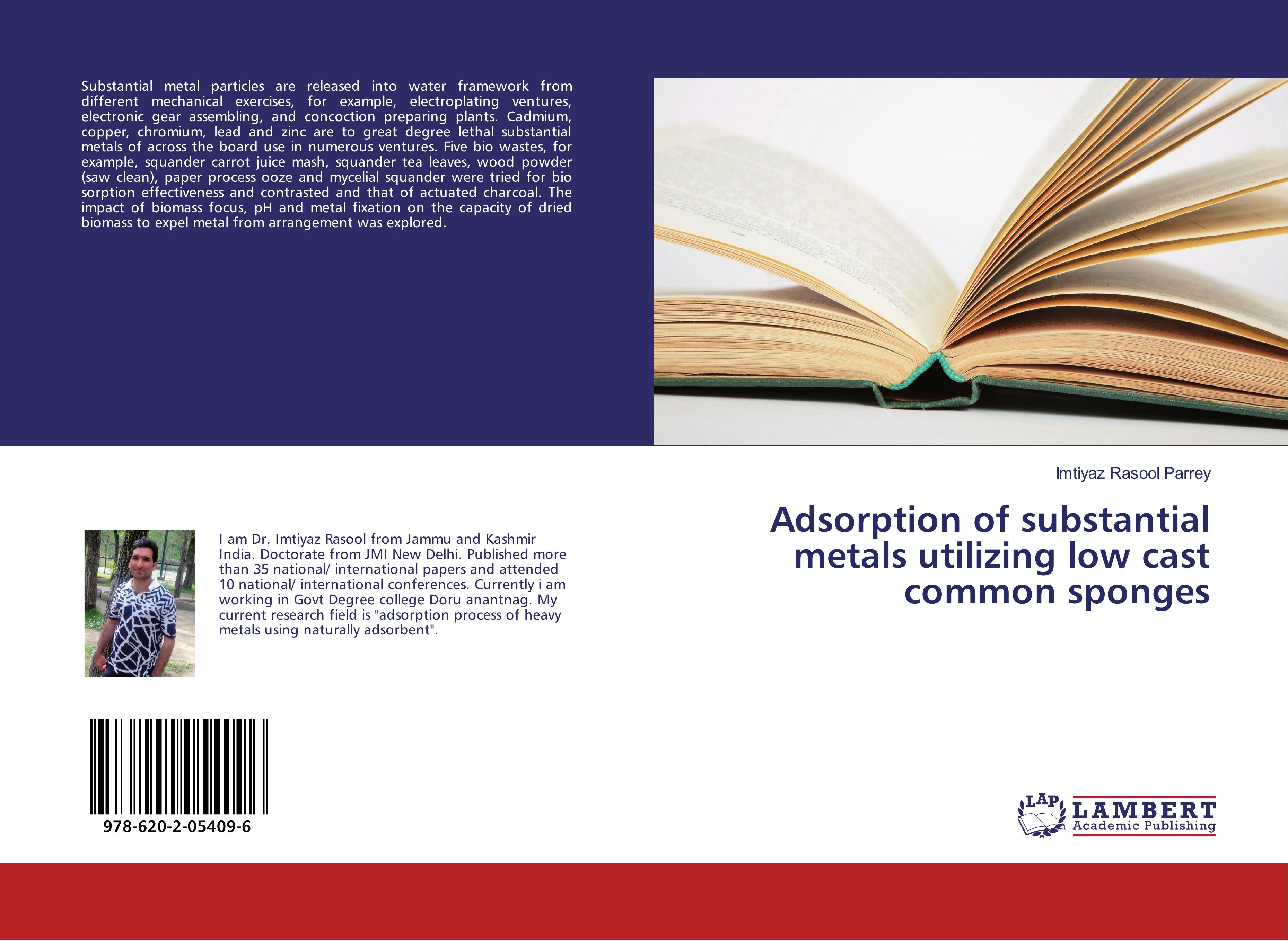 Adsorption of substantial metals utilizing low cast common sponges