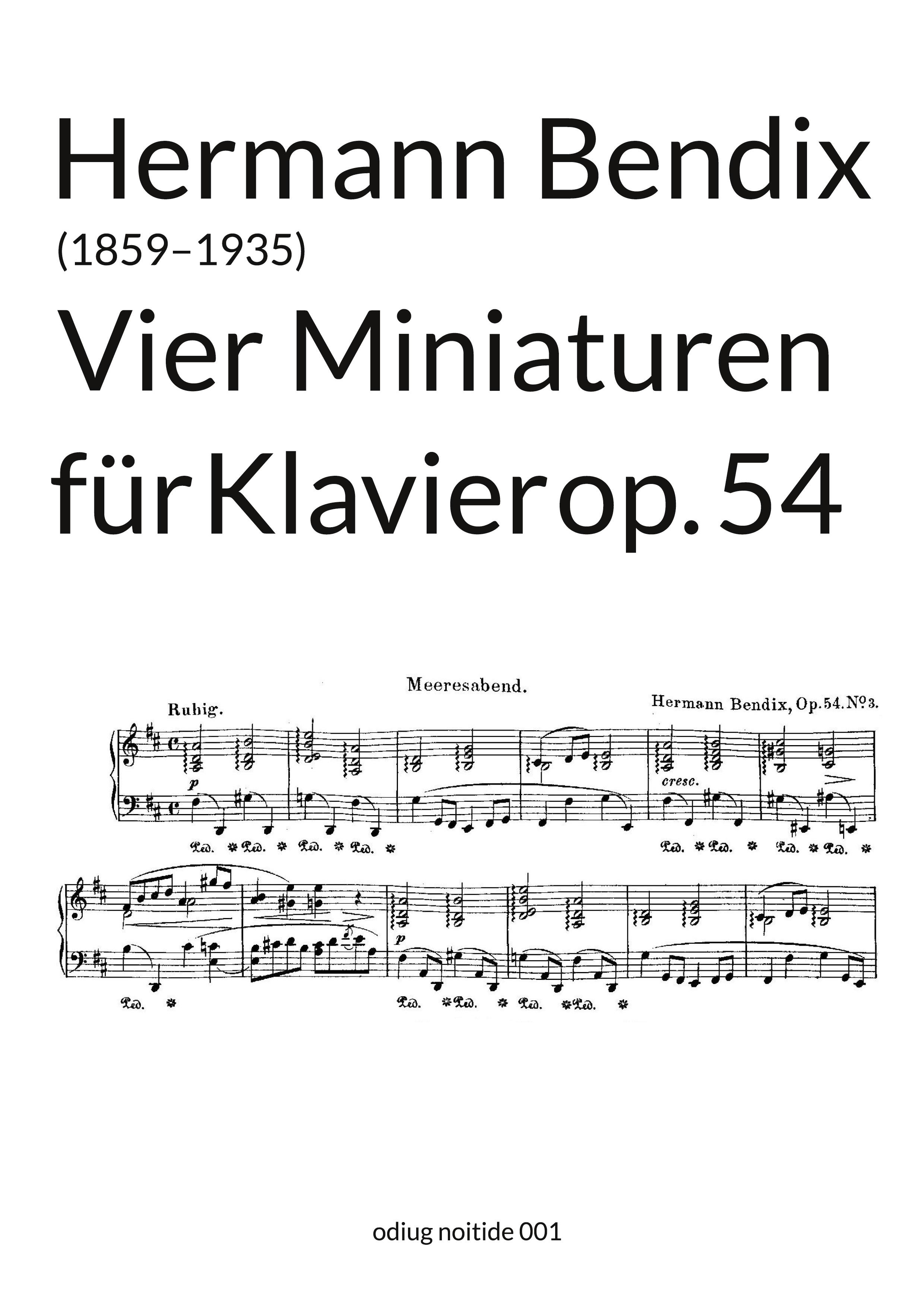 Vier Miniaturen op. 54