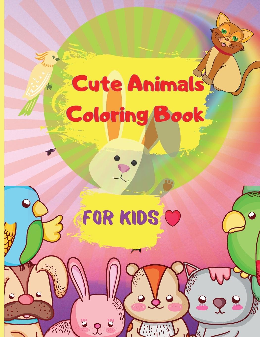 Cute Animals Coloring Book for Kids