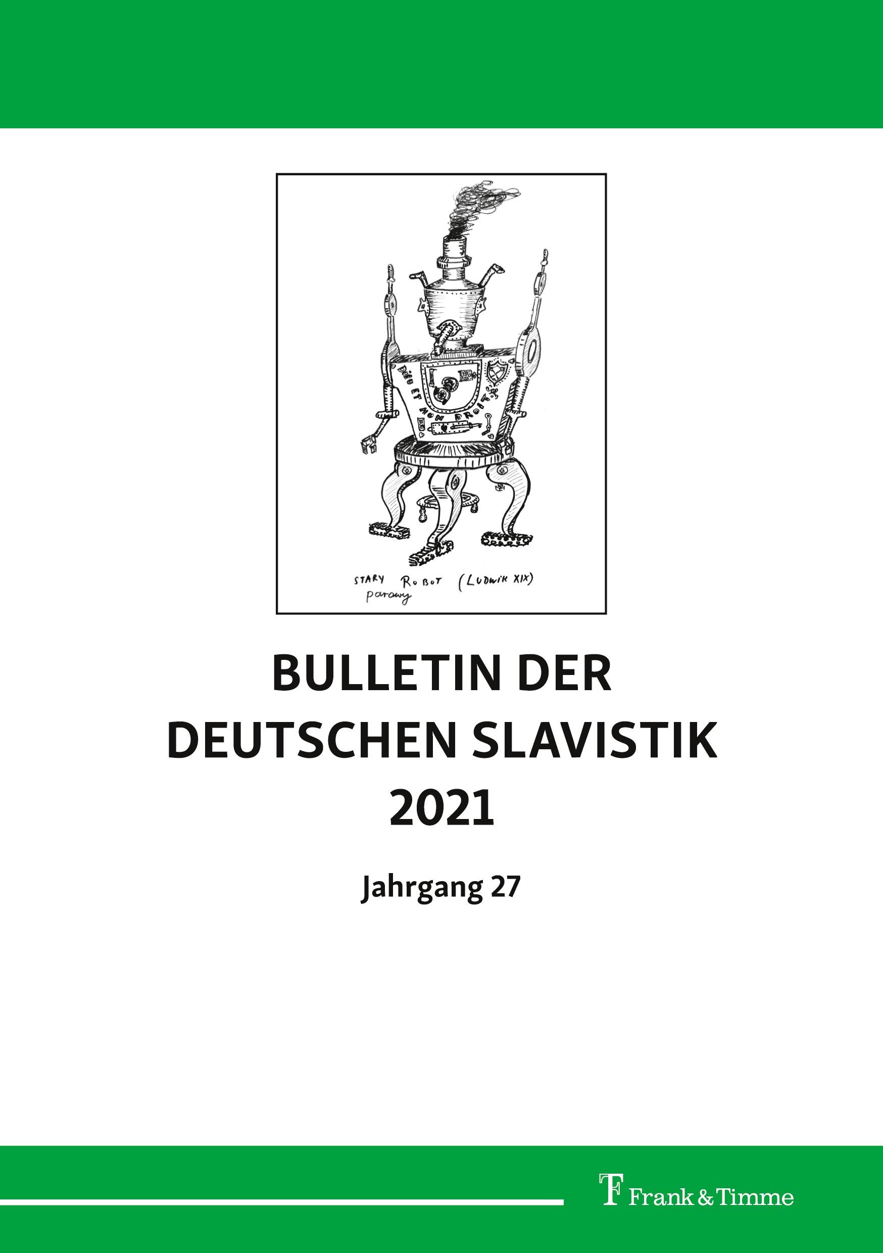 Bulletin der Deutschen Slavistik 2021