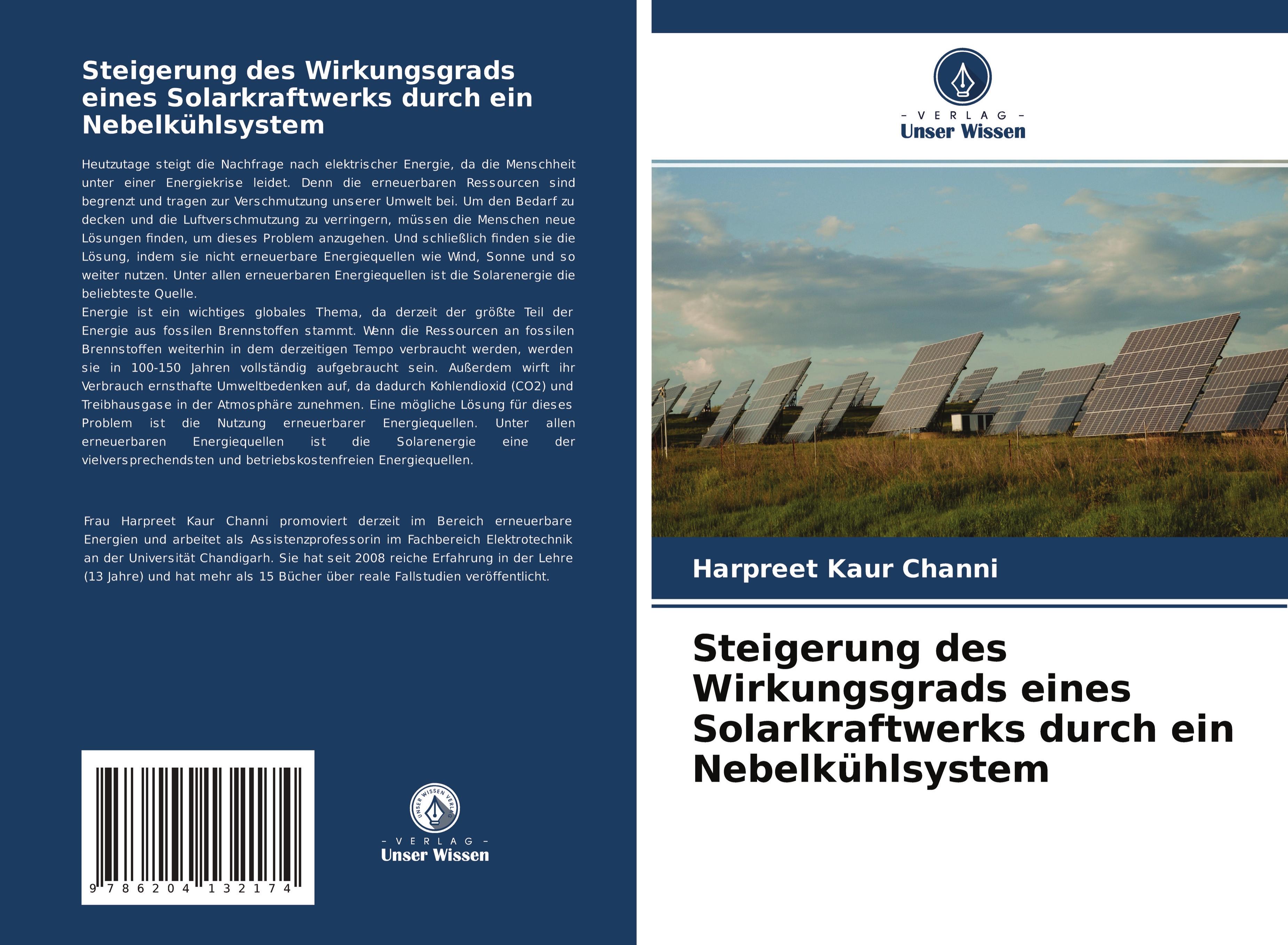 Steigerung des Wirkungsgrads eines Solarkraftwerks durch ein Nebelkühlsystem