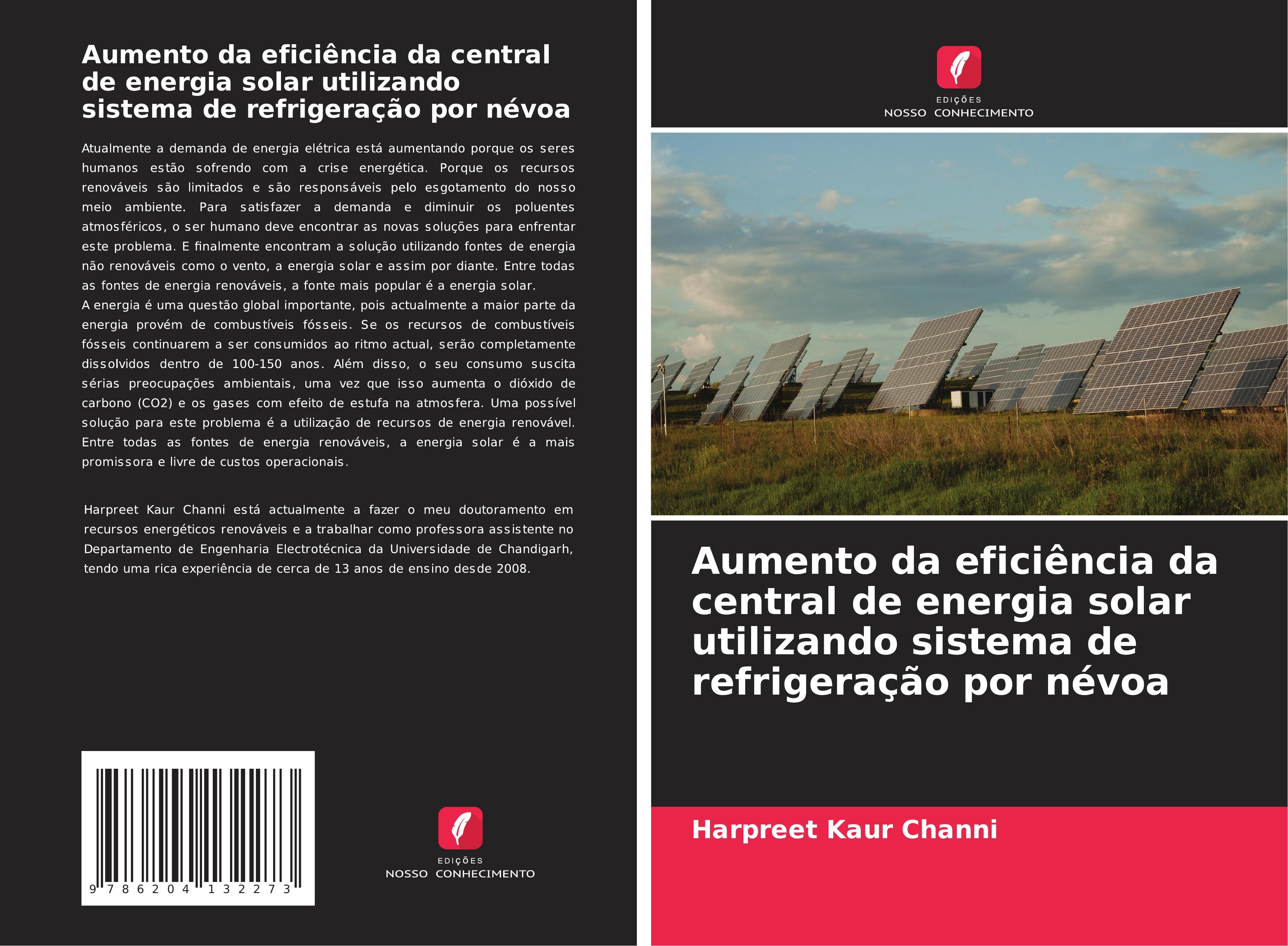 Aumento da eficiência da central de energia solar utilizando sistema de refrigeração por névoa