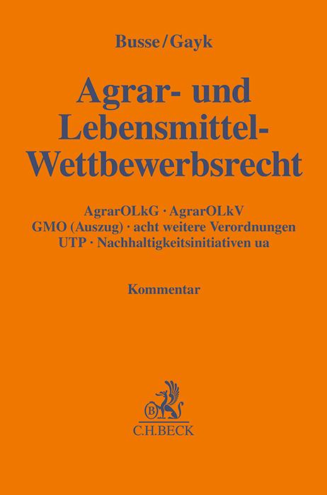 Agrar- und Lebensmittel-Wettbewerbsrecht